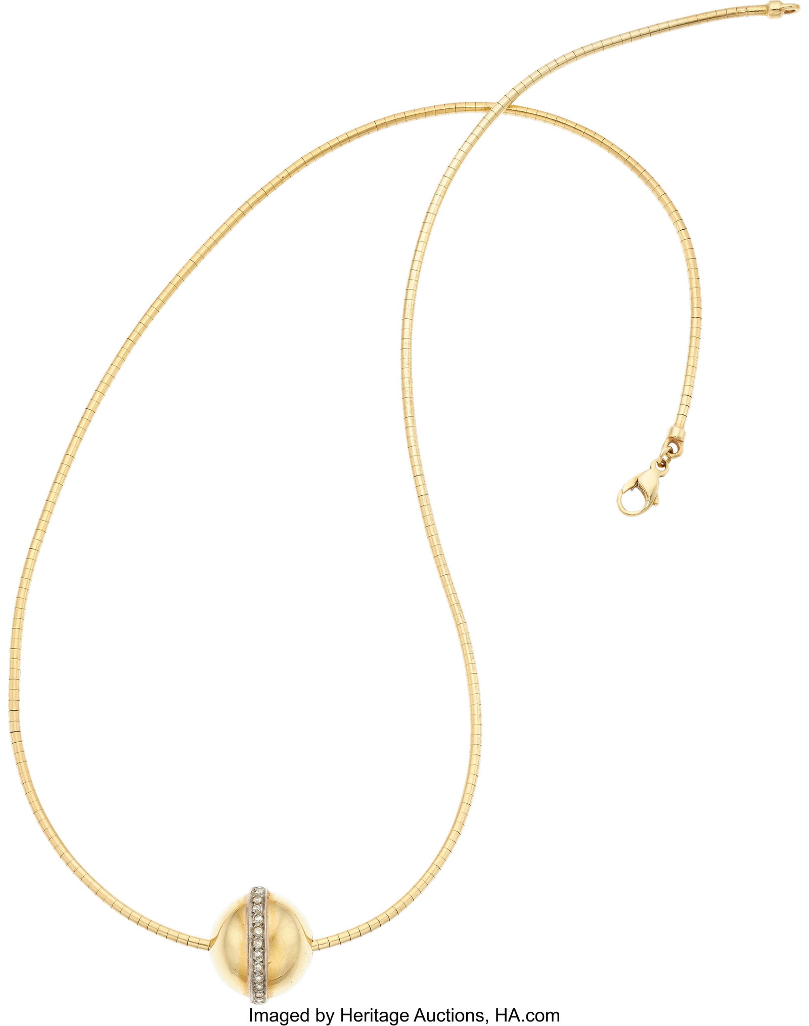 Diamond, Gold Pendant-Necklace Stones: Single-c (1 of 1)