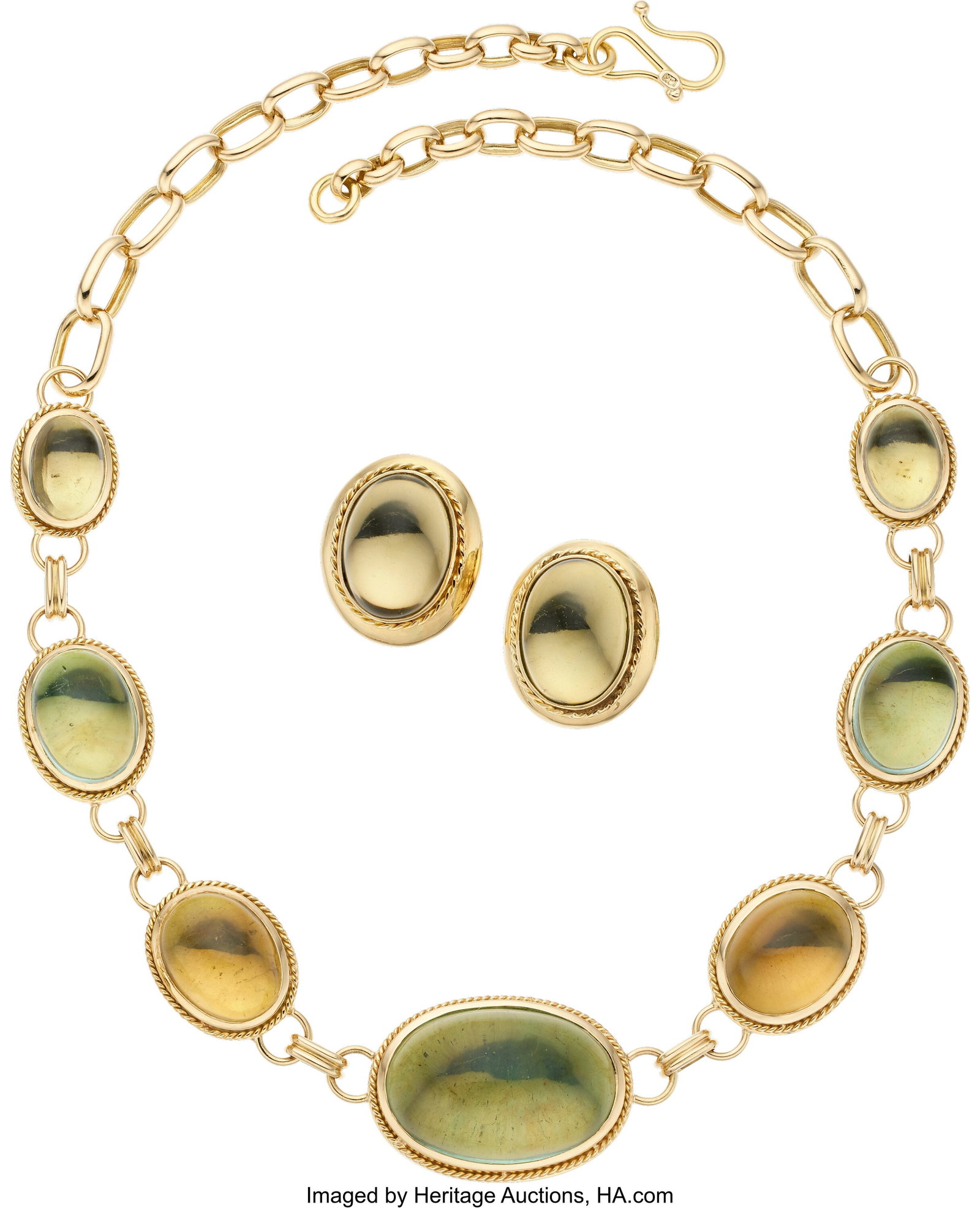 Citrine, Glass, Gold Jewelry Suite Stones: Citr (1 of 1)
