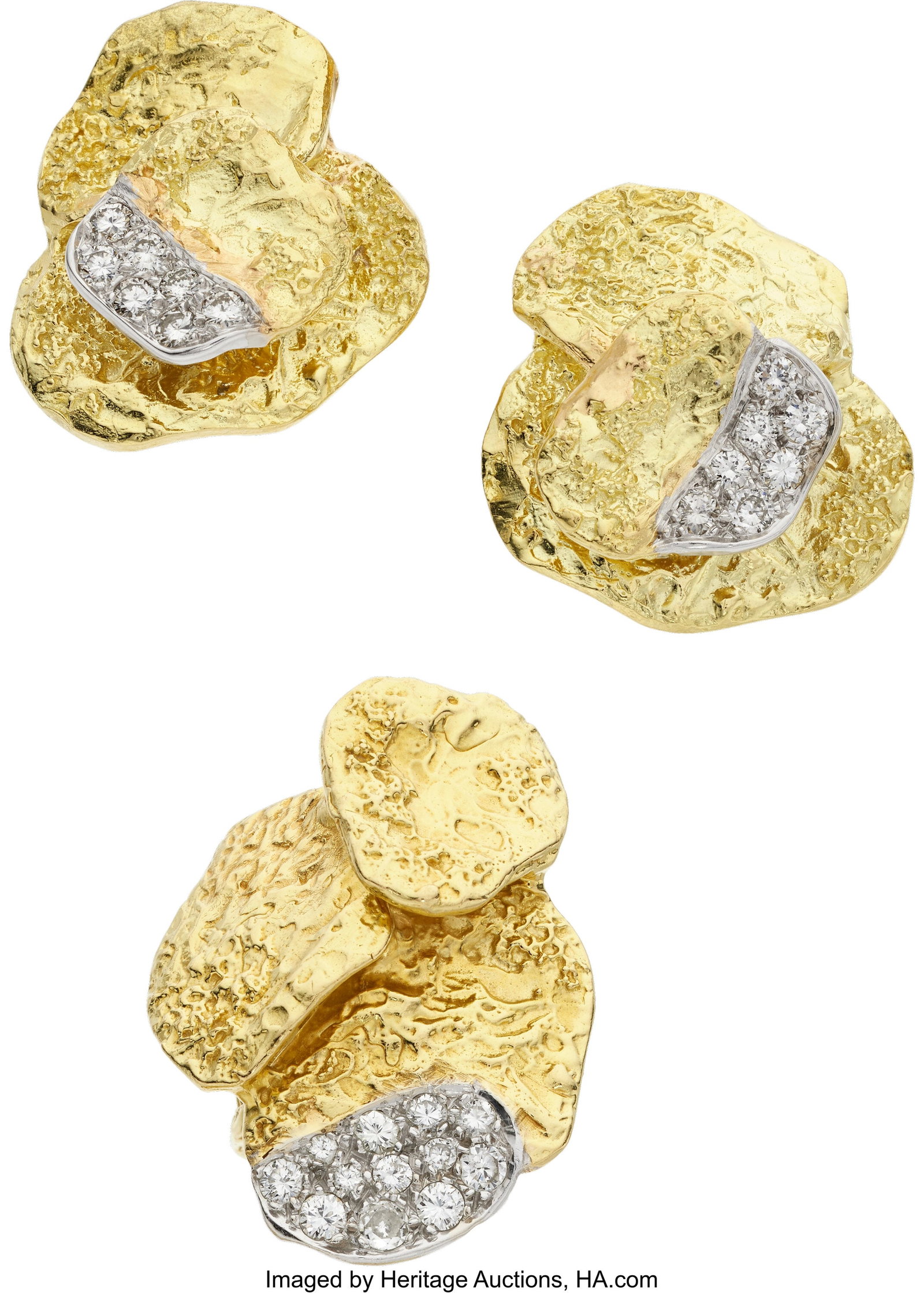 Diamond, Gold Jewelry Suite Stones: Full-cut di (1 of 1)