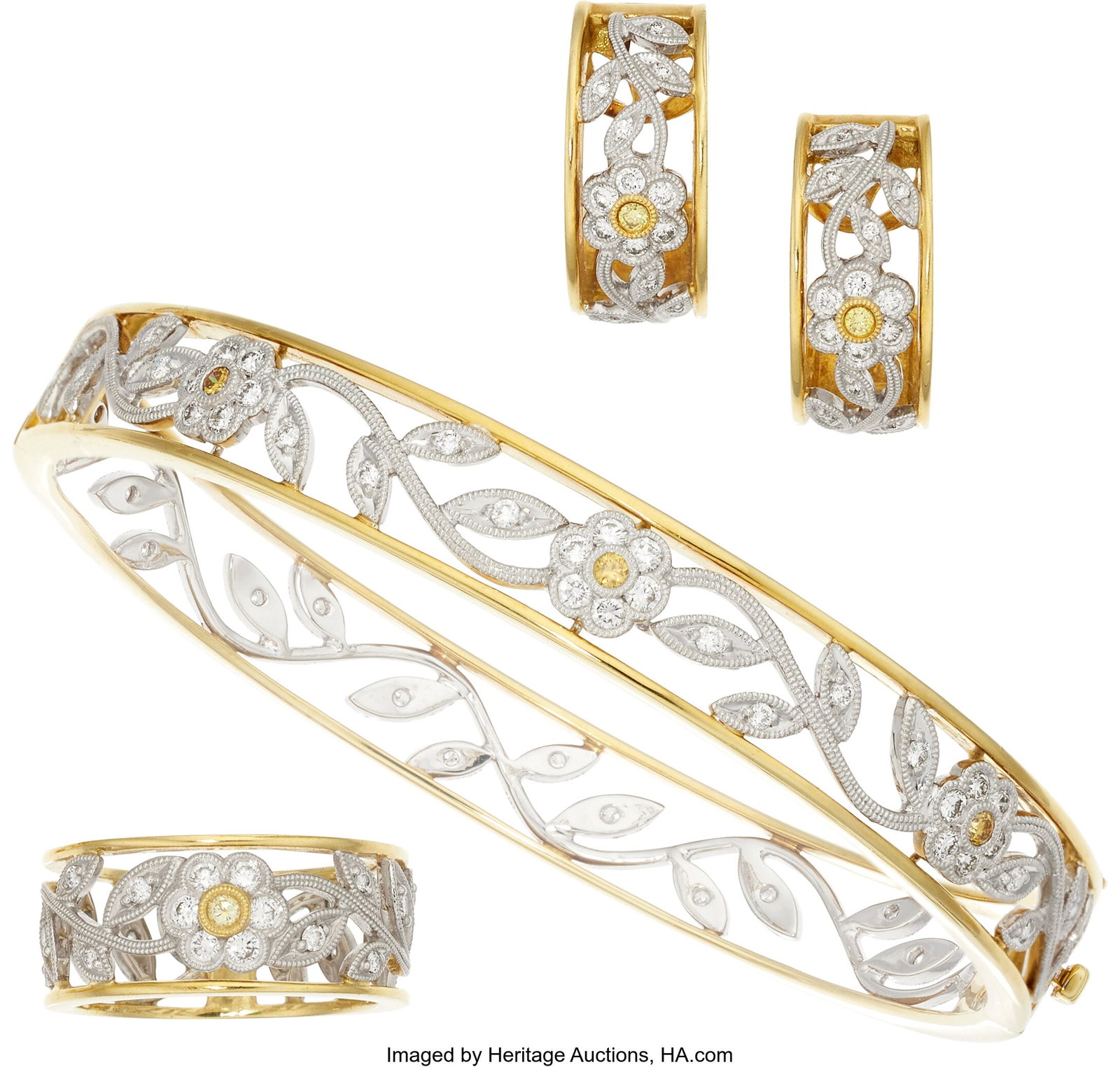 Colored Diamond, Diamond, Gold Jewelry Suite St (1 of 1)