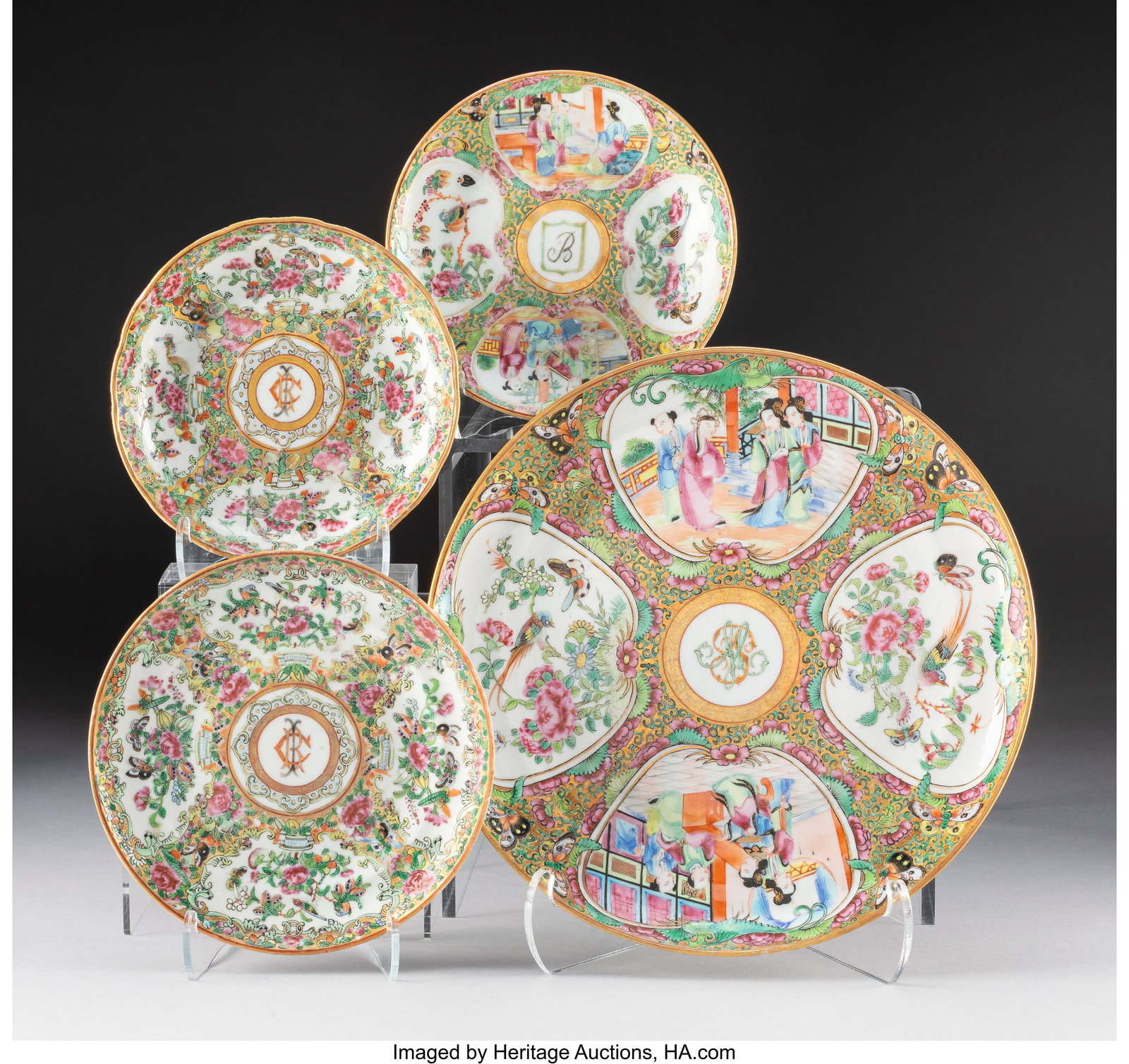 A Group of Four Chinese Export Rose Medallion Di (1 of 2)