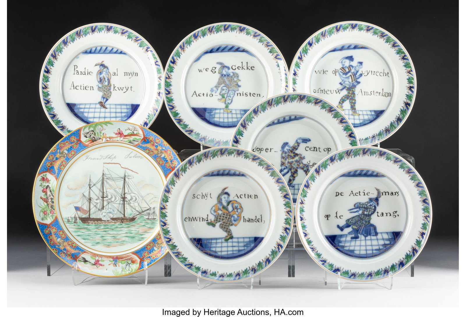 Six Chinese Export Reproduction Commedia dell'Ar (1 of 4)