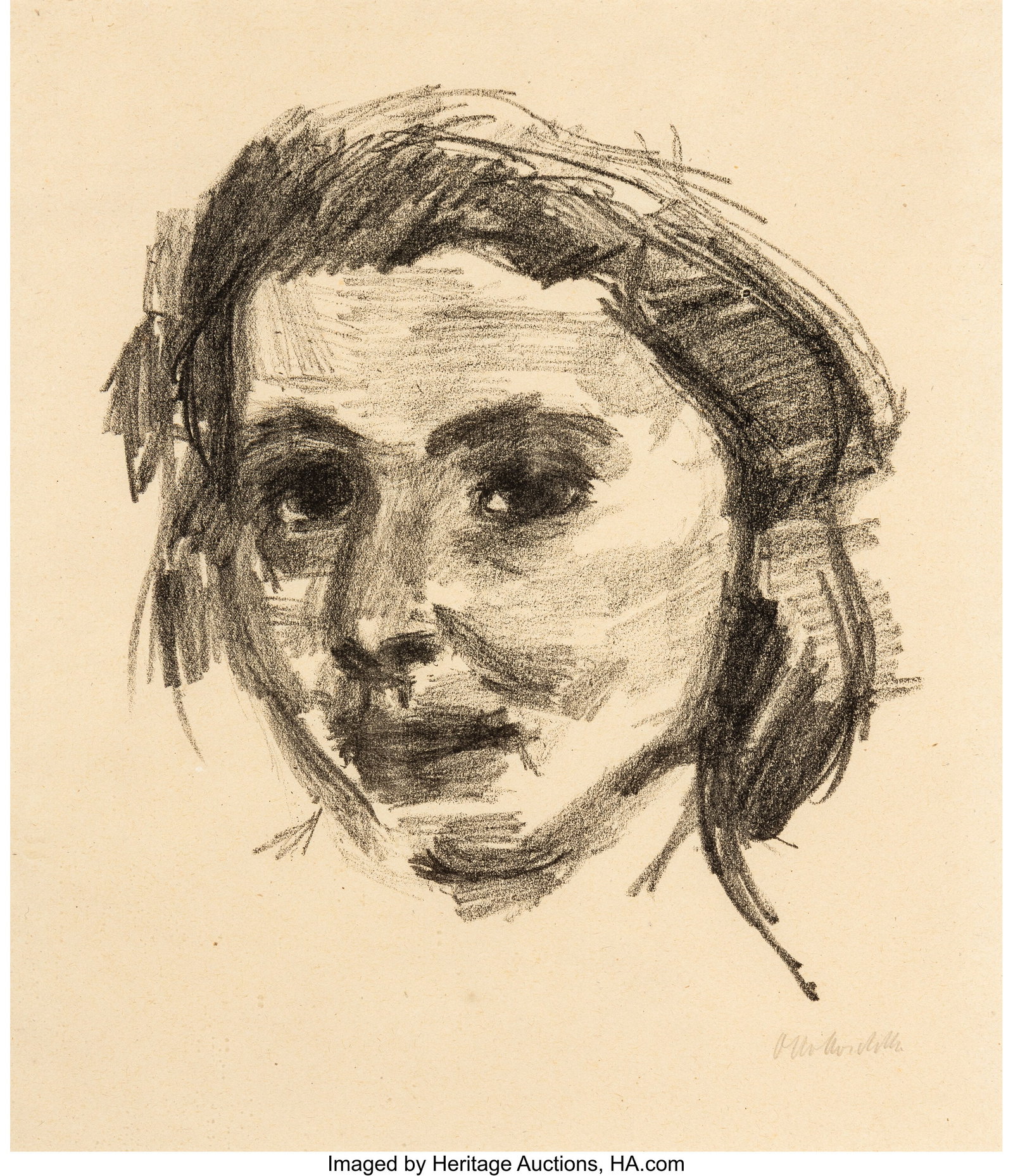 Oskar Kokoschka (Austrian, 1886-1980) Mädchenko (1 of 2)
