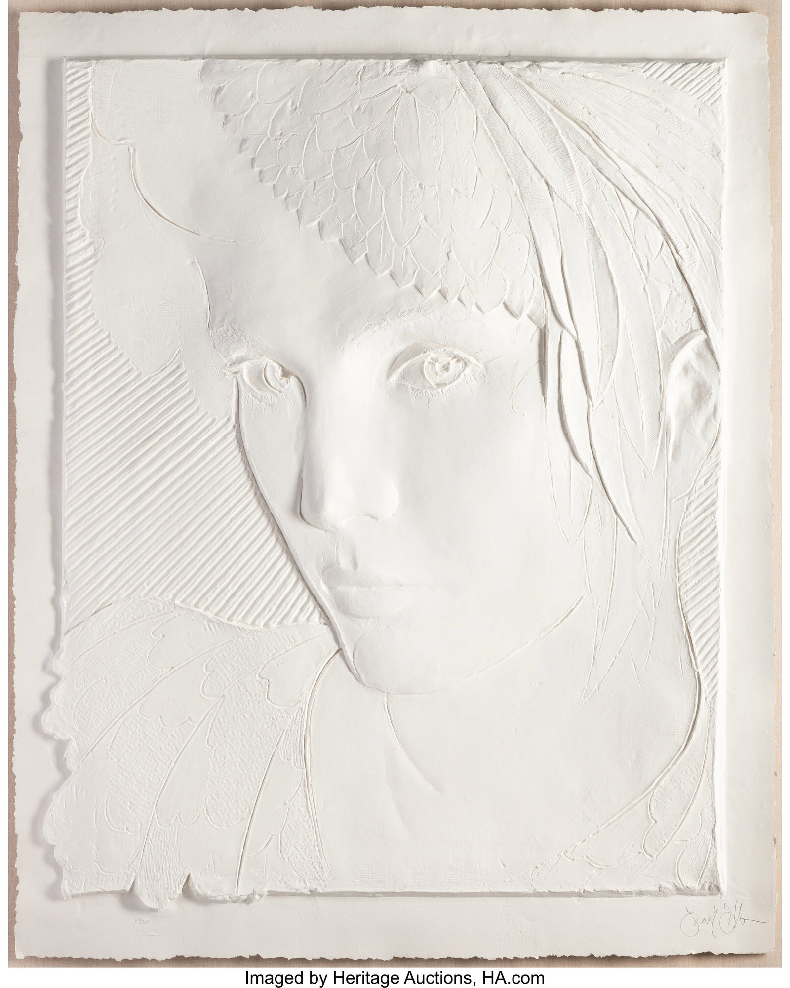 Frank Gallo (American, b. 1933) Feathered Hat Ca (1 of 3)