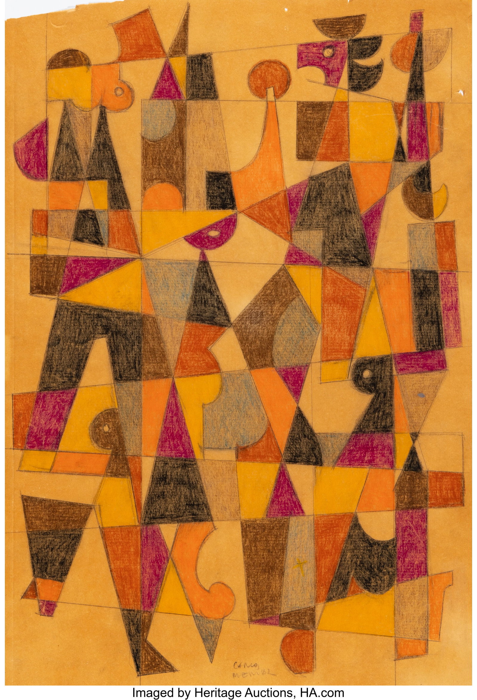 Carlos Merida (Mexican, 1891- 1984) Untitled, 19 (1 of 2)