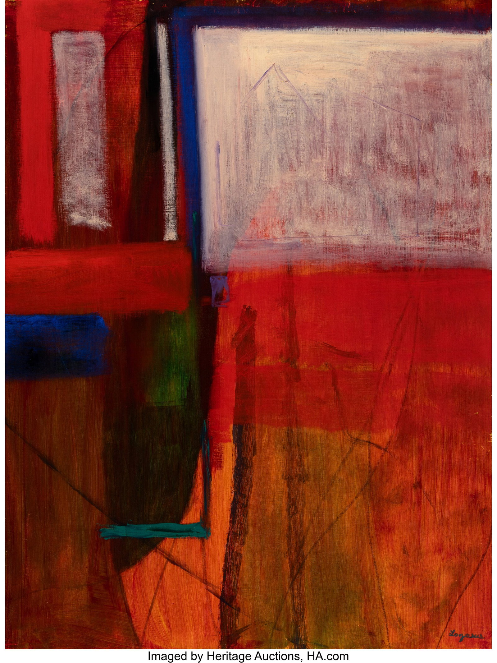 Julie Lazarus (American, 20th Century) Pompeii X: Julie Lazarus (American, 20th Century) Pompeii XI, 1992 Oil on mahogany panel 48 x 35-7/8 inches (121.9 x 91.1 cm) Signed lower right: Lazarus S