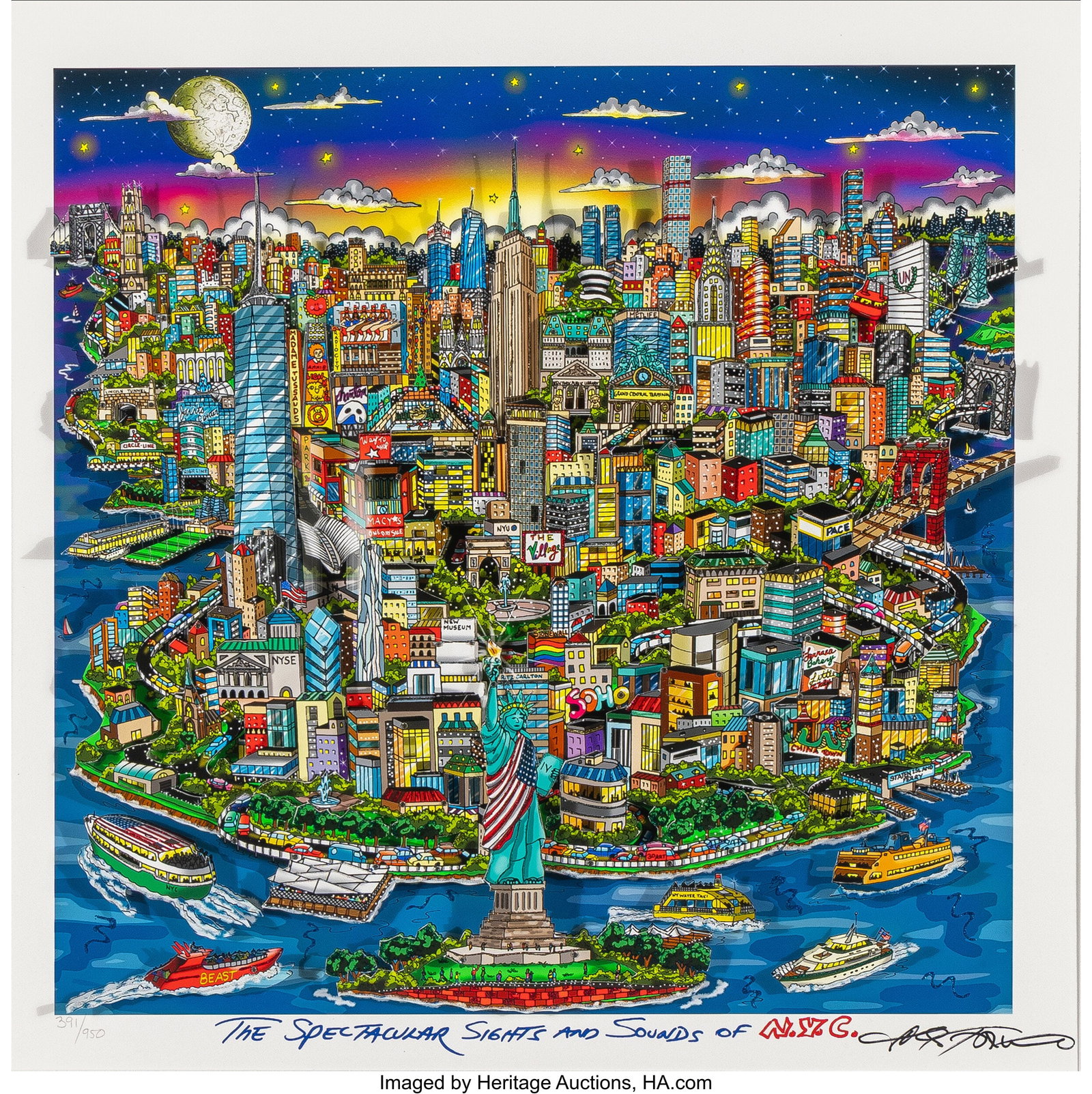 Charles Fazzino (American, b. 1955) Spectacular  (1 of 2)