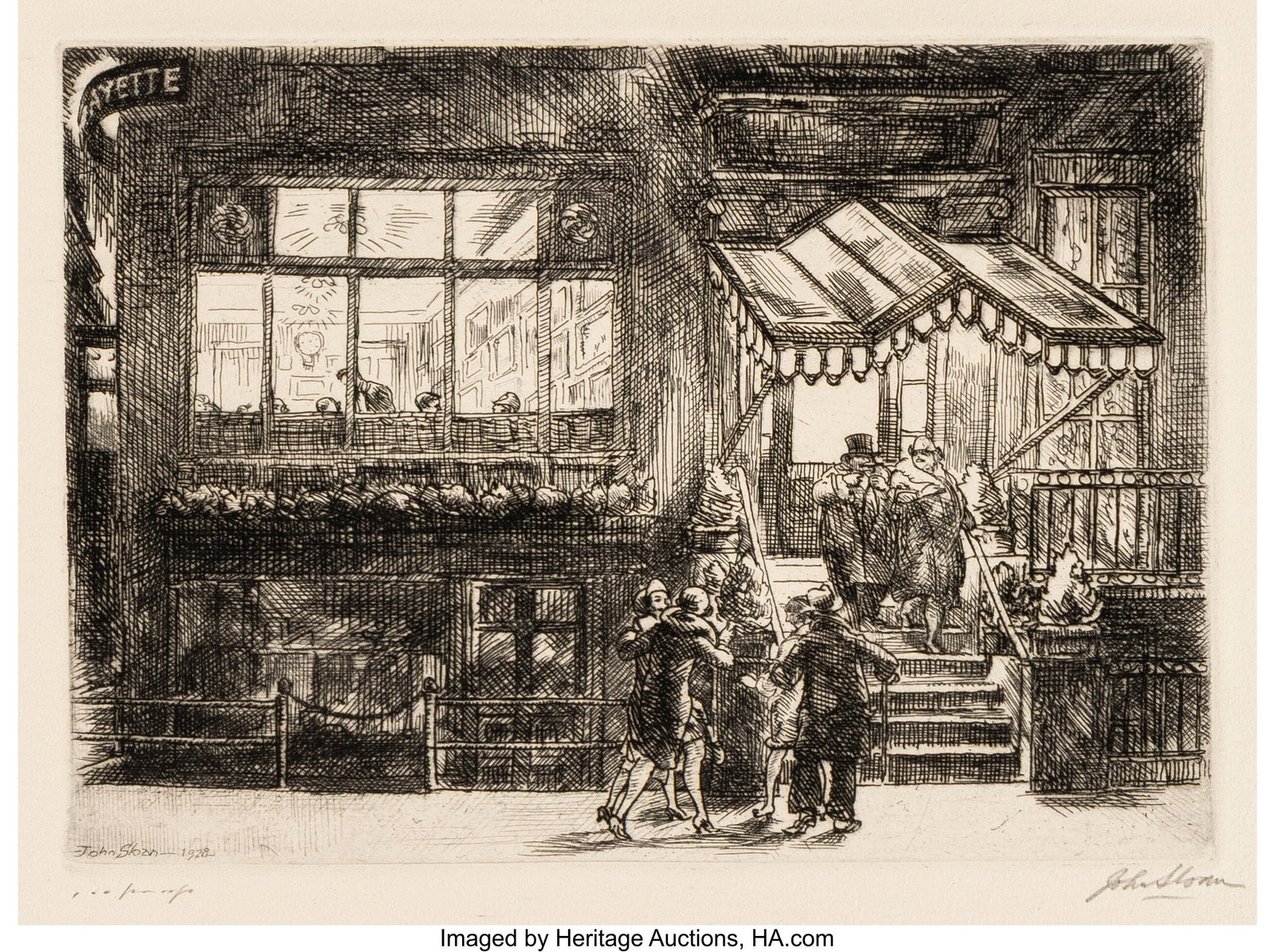 John French Sloan (American, 1871-1951) The Lafa (1 of 4)
