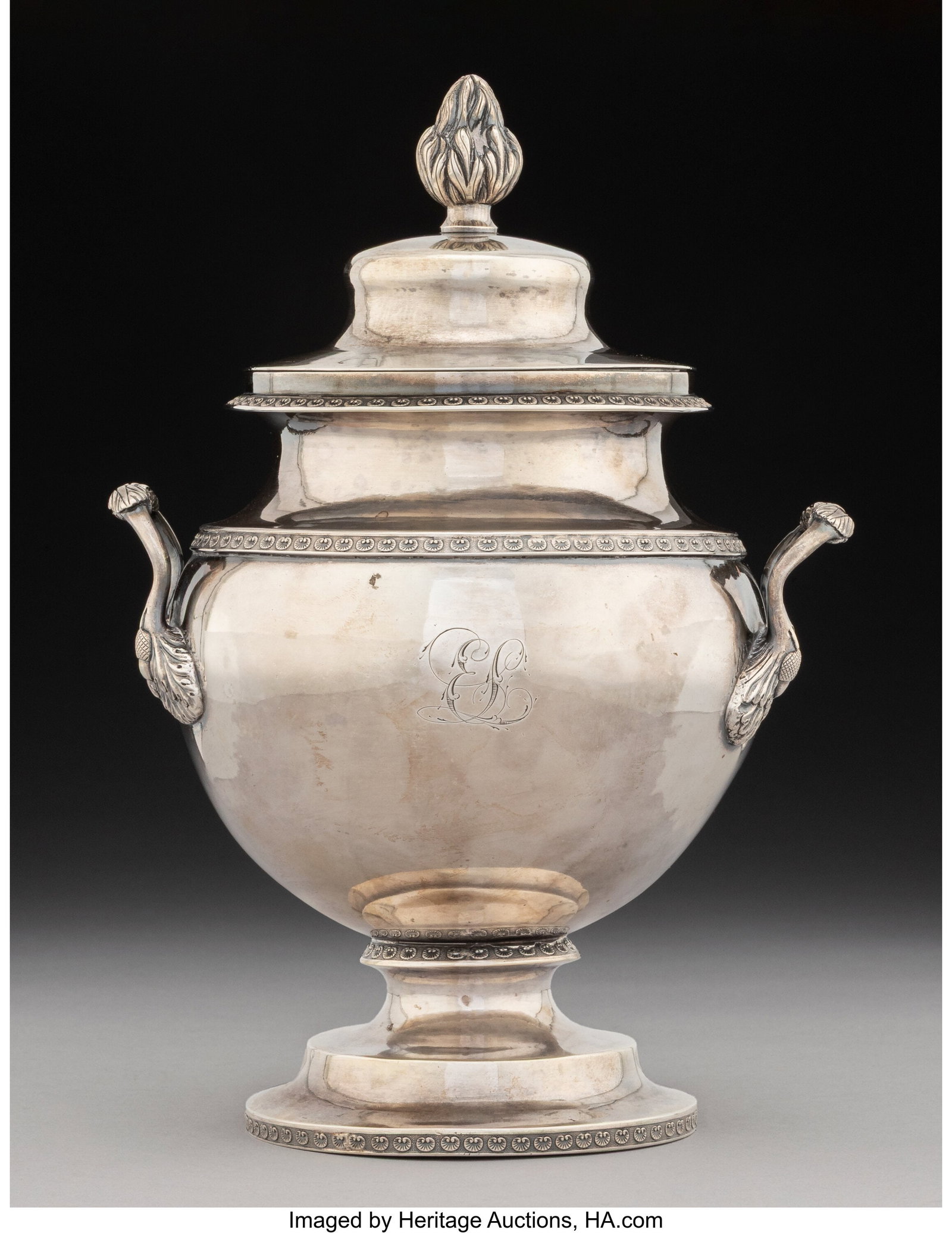 An Edward Lownes Silver Covered Urn, Philadelphi (1 of 4)