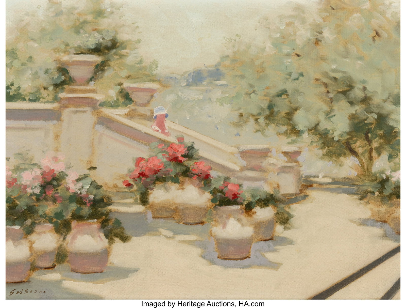 André Gisson (American/French, 1921-2003) Flowe (1 of 3)