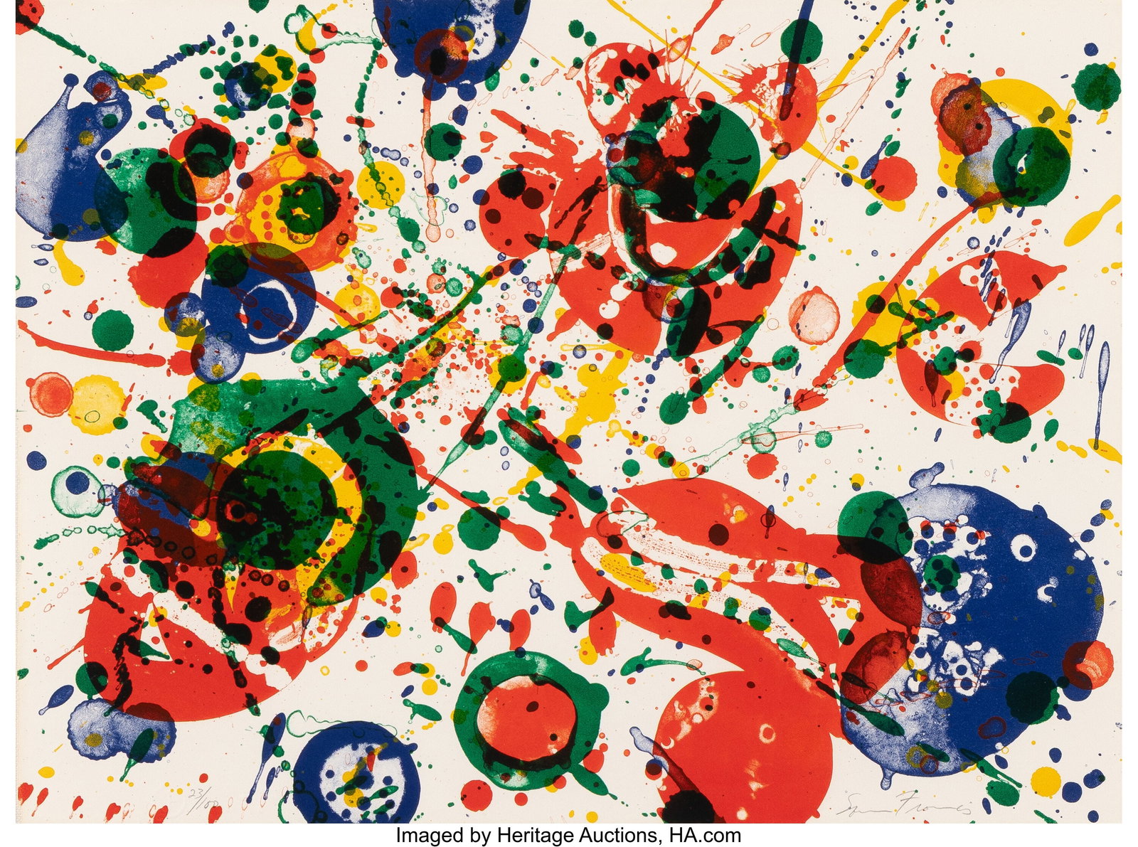 Sam Francis (1923-1994) An 8 Set, from The Pasad (1 of 2)