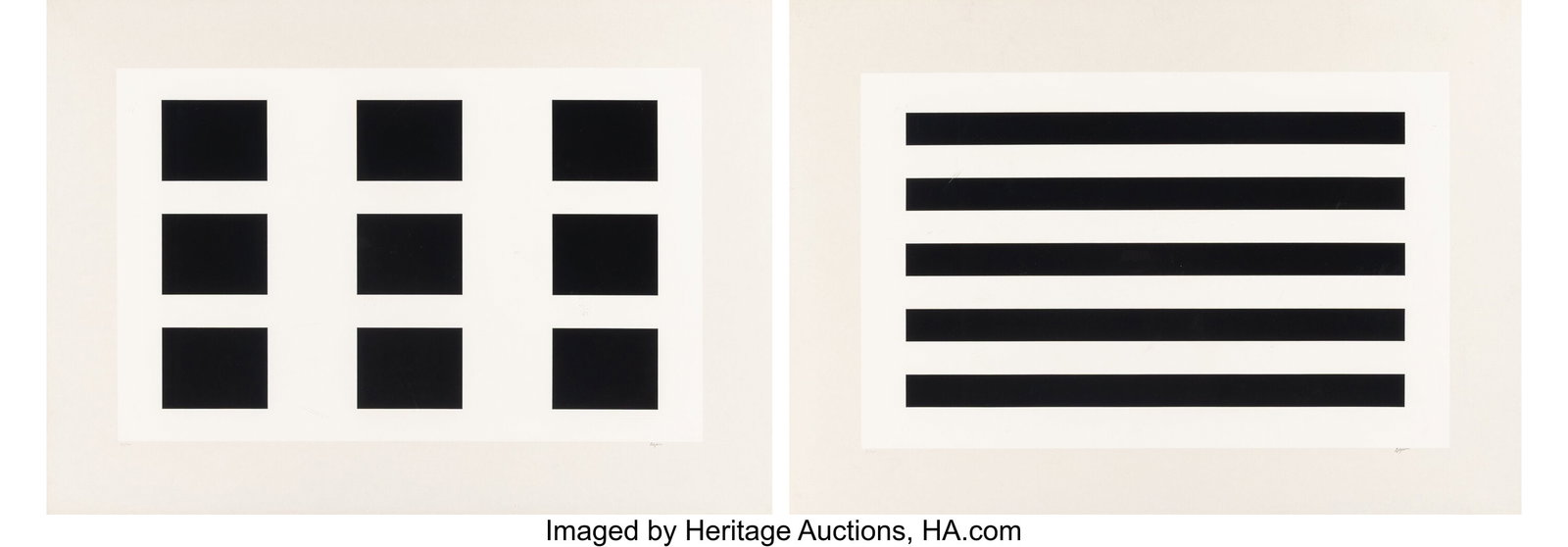Yaacov Agam (b. 1928) Two Works, from Hommage à (1 of 4)