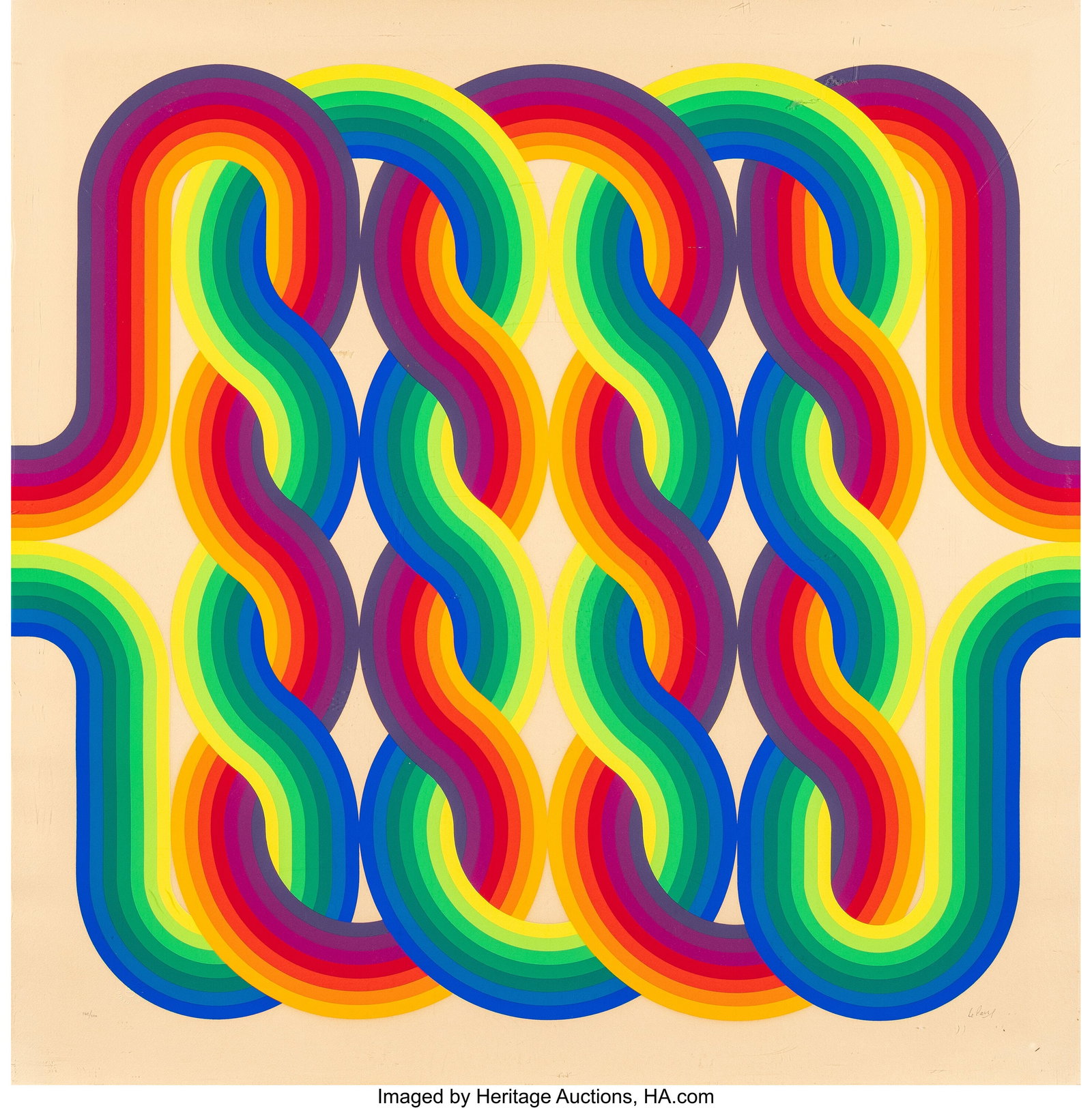 Julio Le Parc (1928-2026) One Work, from La Long (1 of 2)