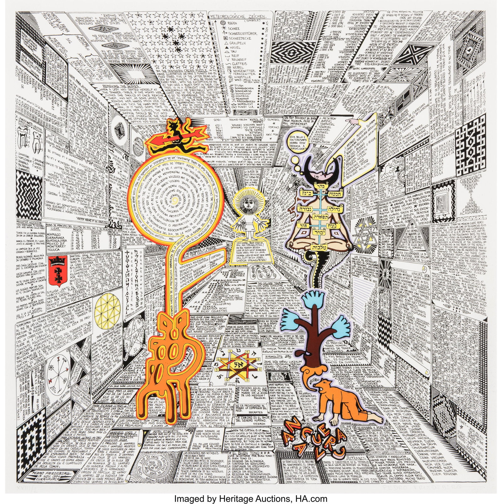 Pedro Friedeberg (1936-2026) The Taro News Scree (1 of 2)