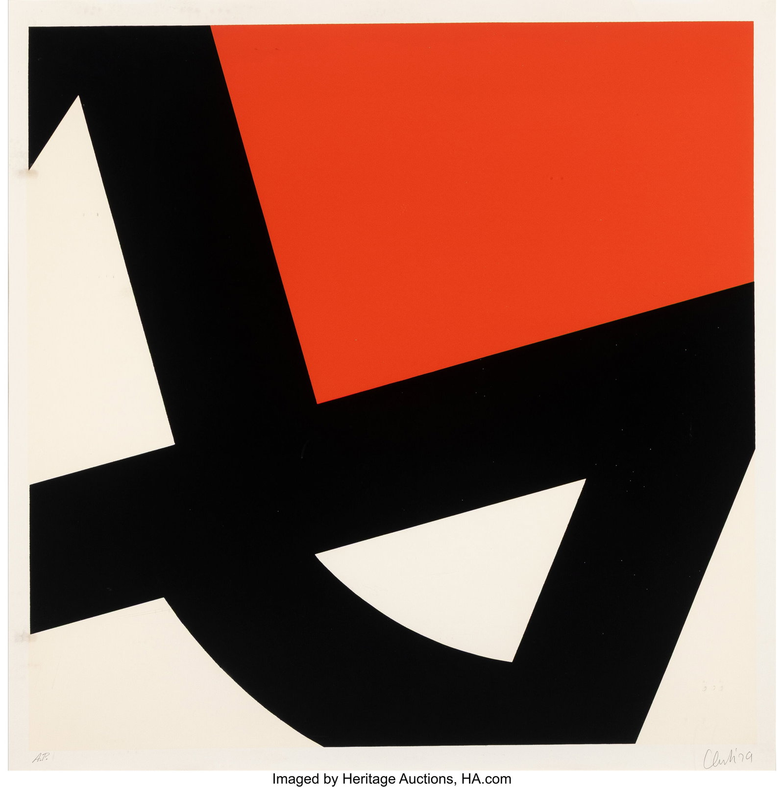 Pierre Clerk (b. 1928) Untitled, 1979 Screenprin (1 of 2)