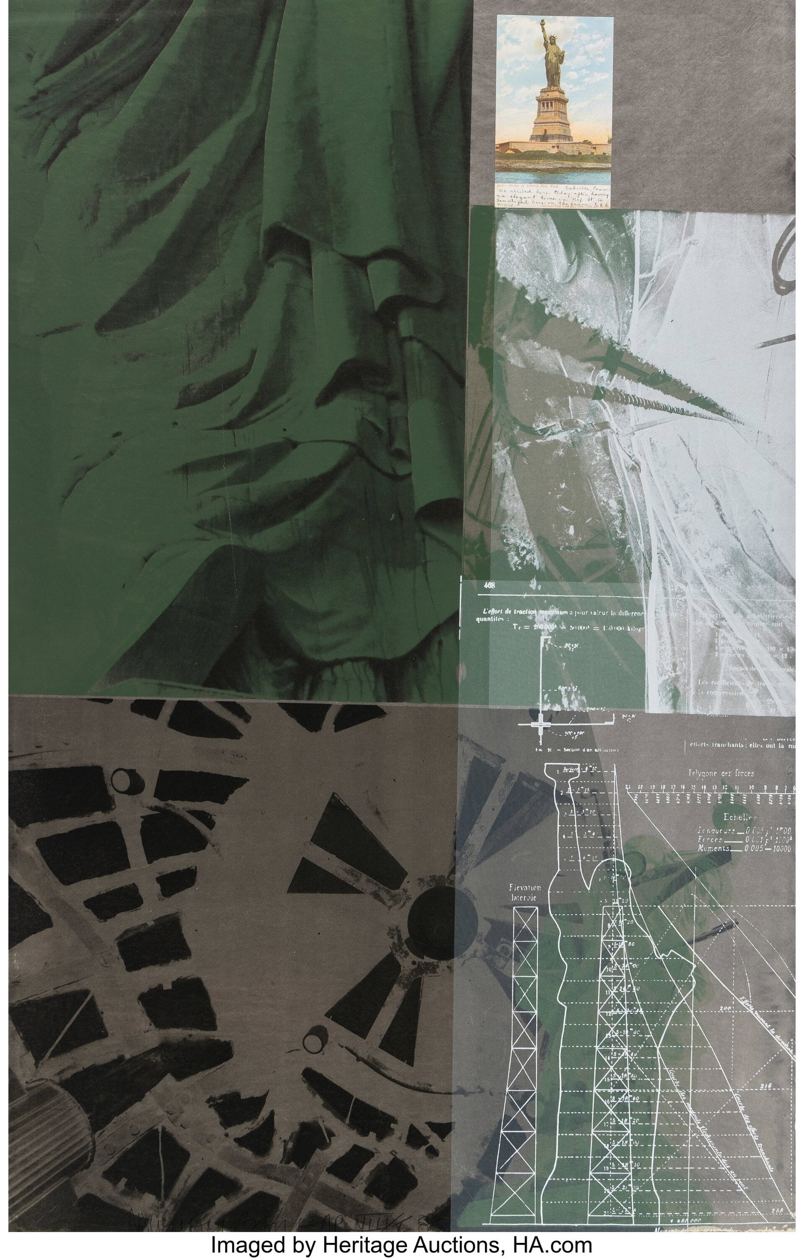 Robert Rauschenberg (1925-2008) Statue of Libert (1 of 3)