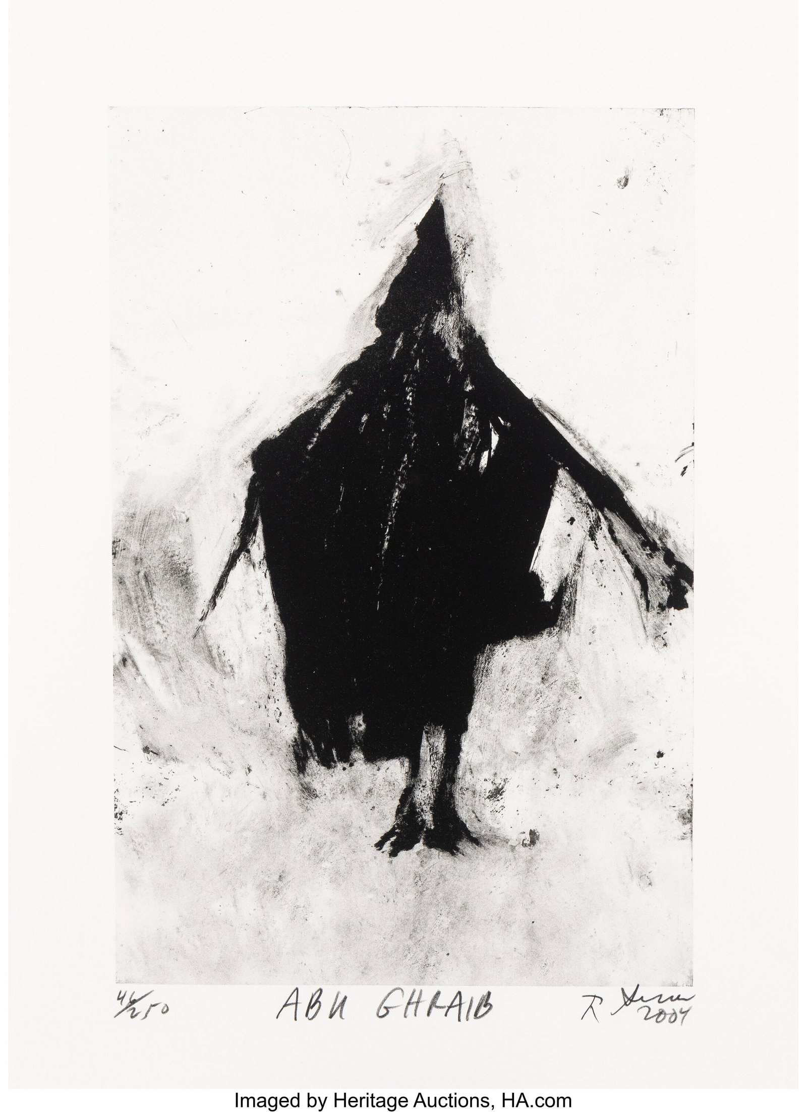 Richard Serra (1939-2024) Abu Ghraib, 2004 Litho (1 of 2)