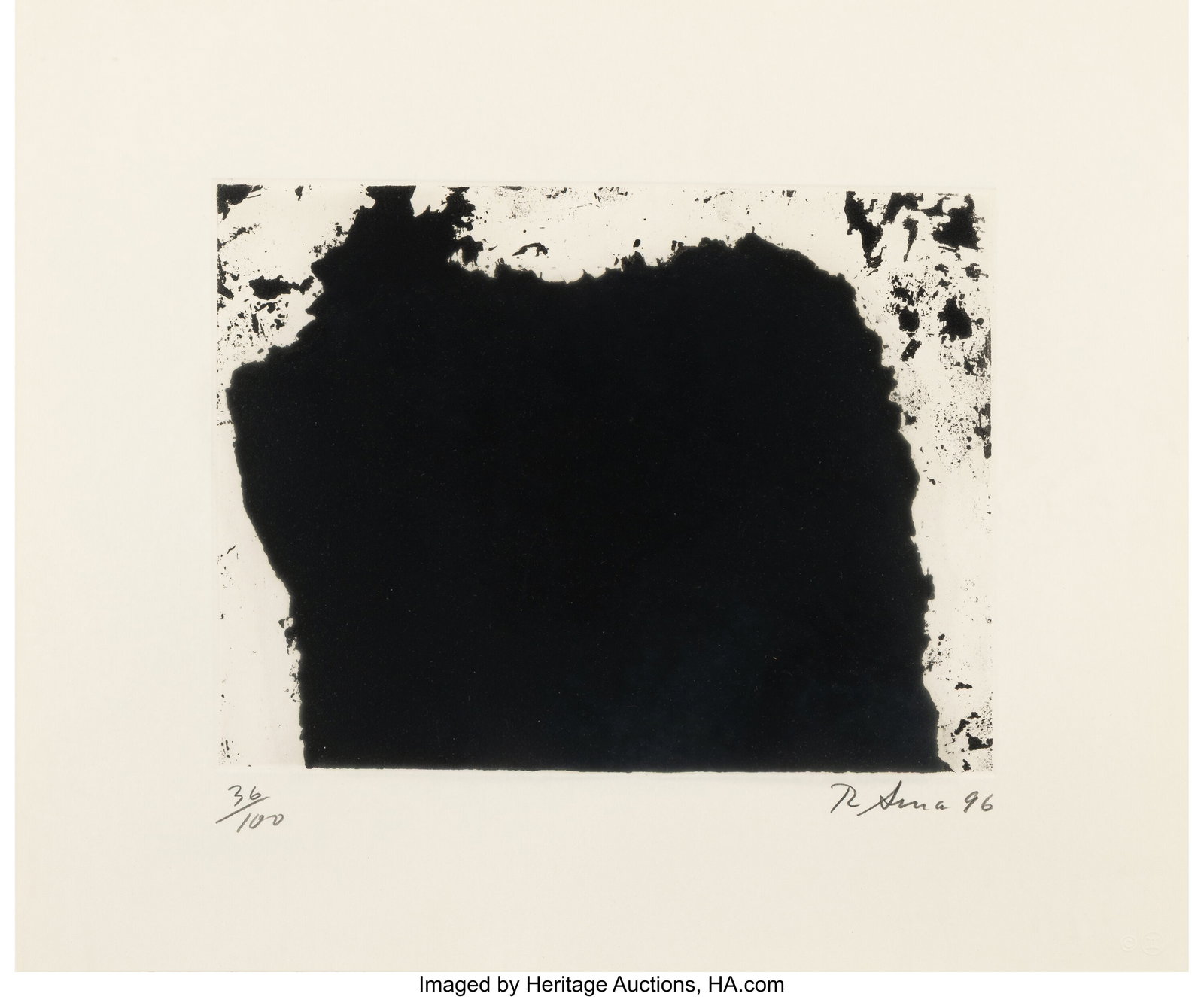 Richard Serra (1939-2024) Untitled, 1996 Etching (1 of 2)