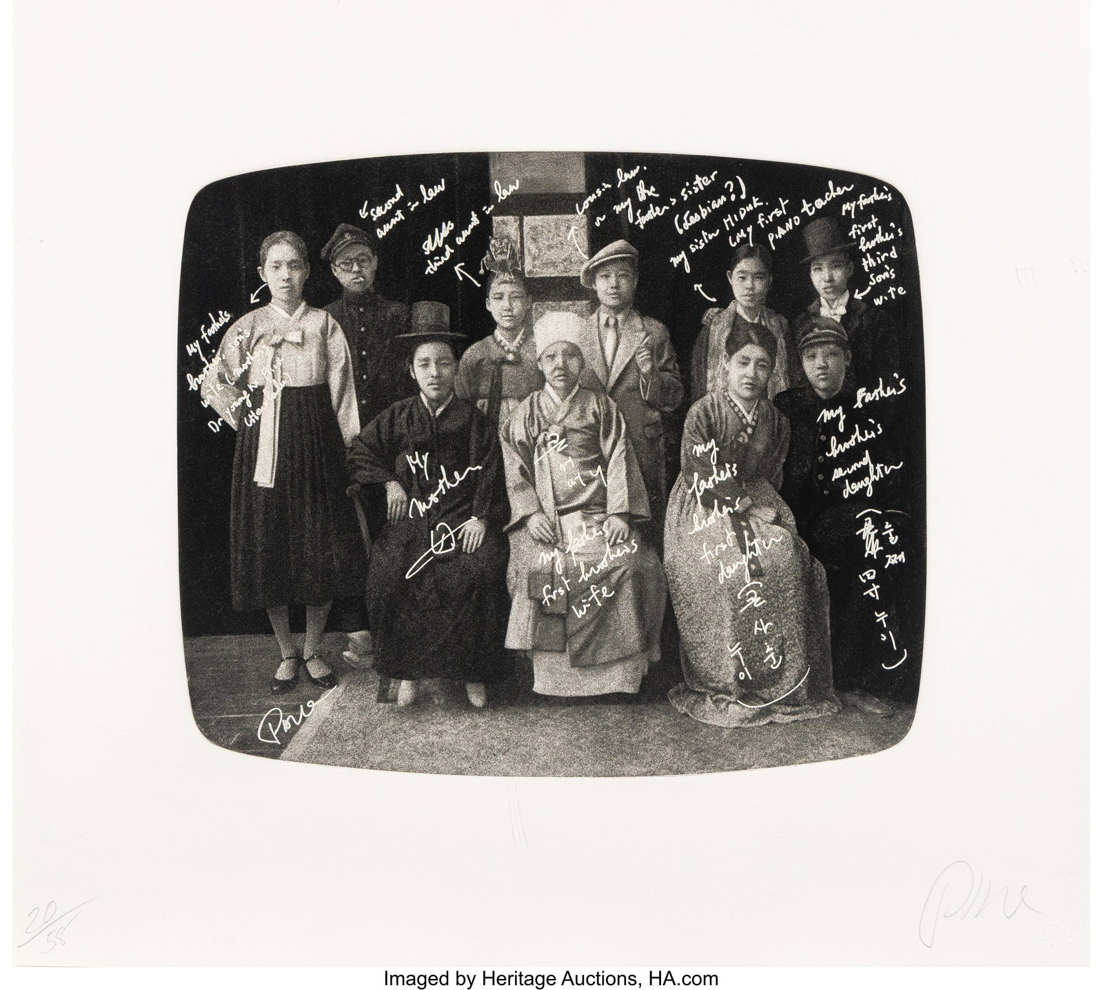 Nam June Paik (1932-2006) Family Photo Declassif (1 of 2)