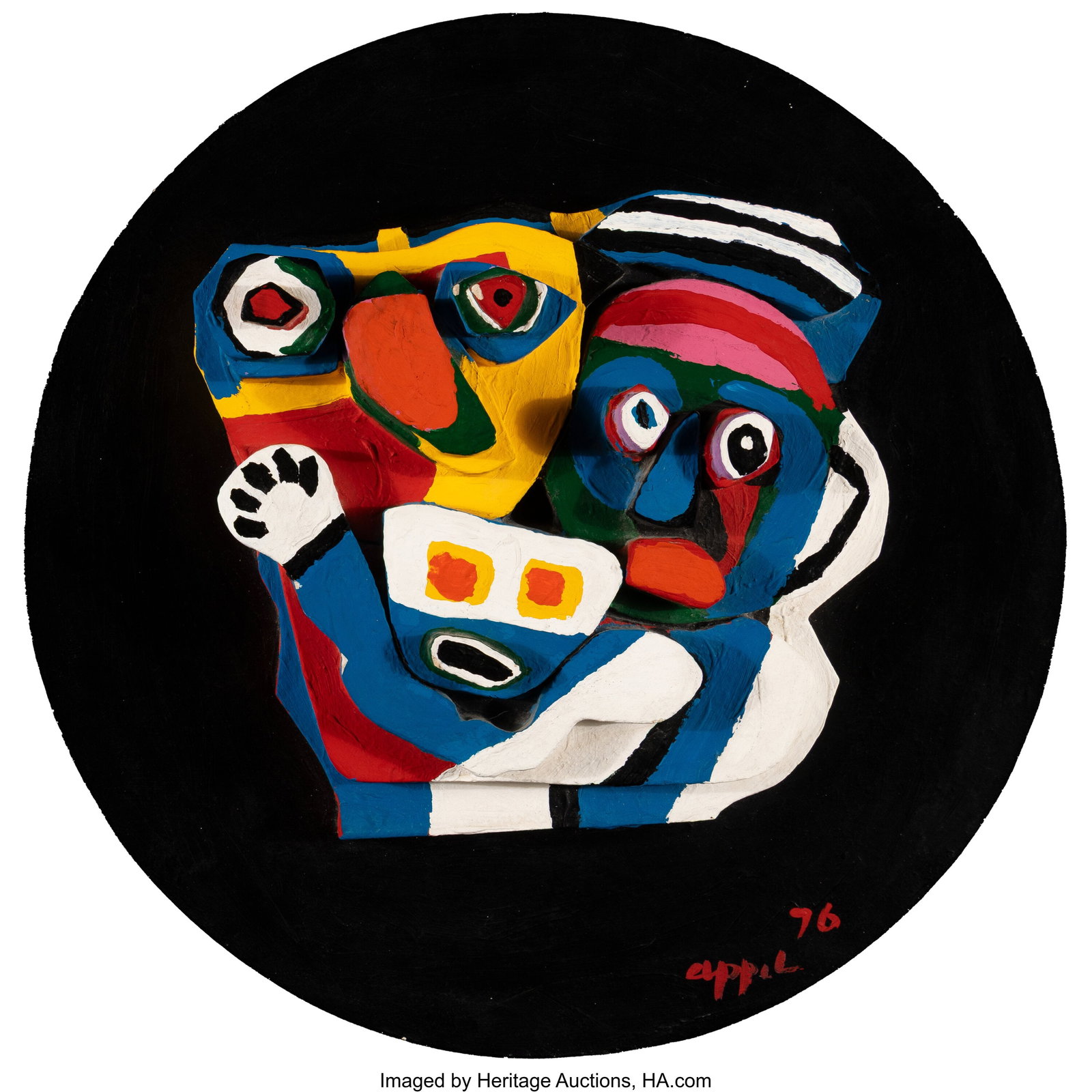 Karel Appel (1921-2006) Floating Family, 1976 En (1 of 2)