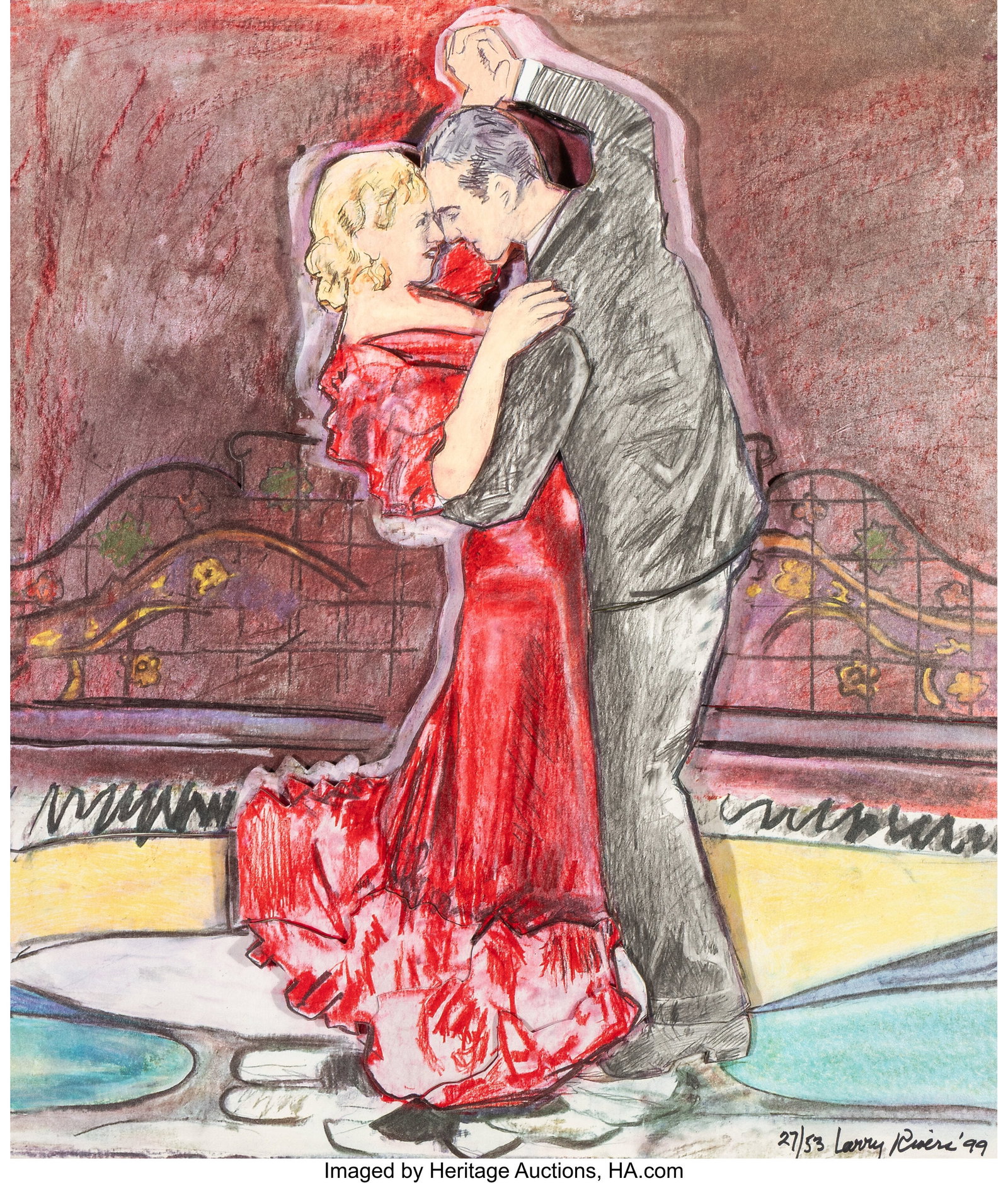Larry Rivers (1923-2002) Fred and Ginger, 1999 L (1 of 2)