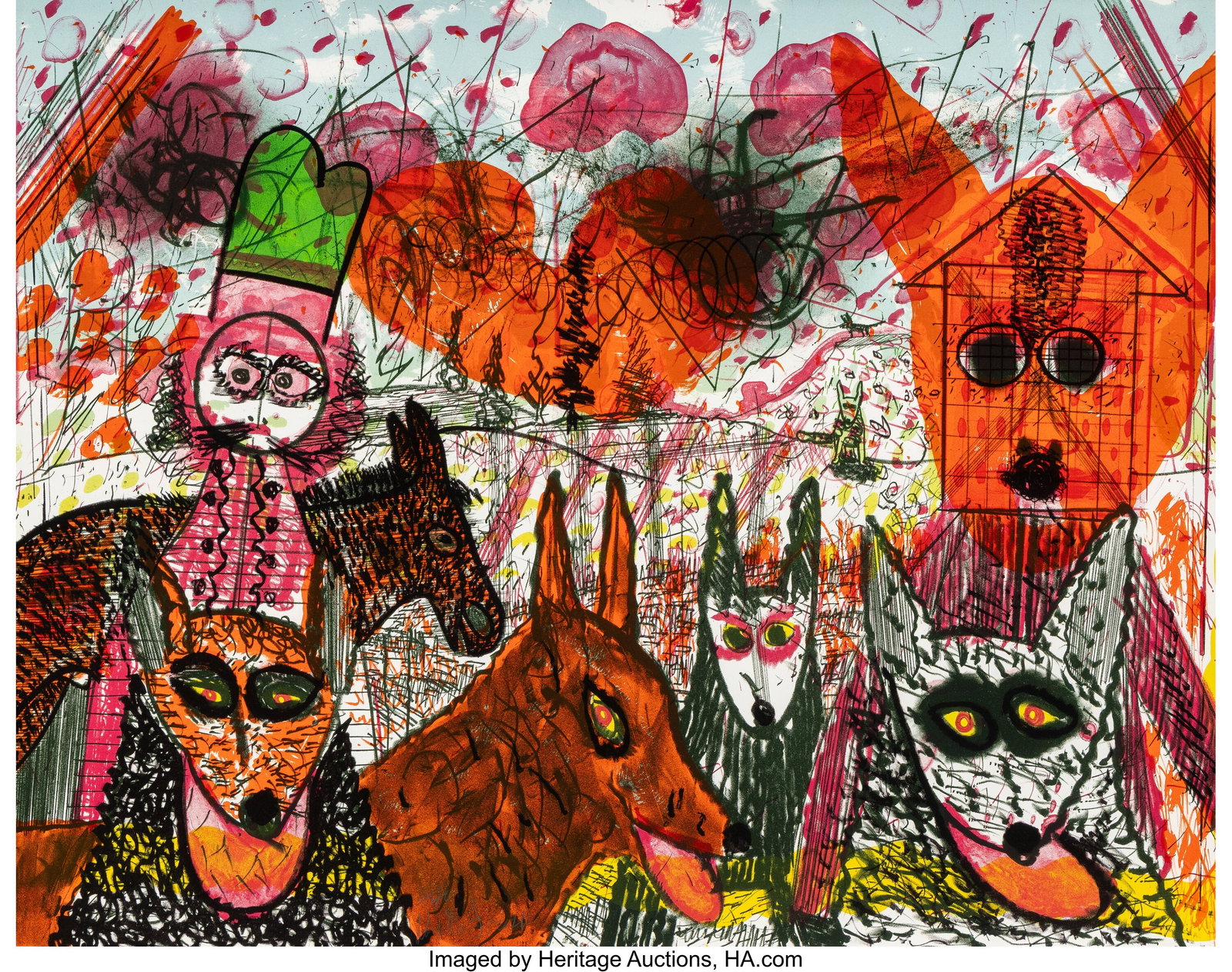 Roy Dean De Forest (1930-2007) Untitled, 1978 Li: Roy Dean De Forest (1930-2007) Untitled, 1978 Lithograph in colors on wove paper 22-1/2 x 30 inches (57.1 x 76.2 cm) (sheet) Ed. 22/40 