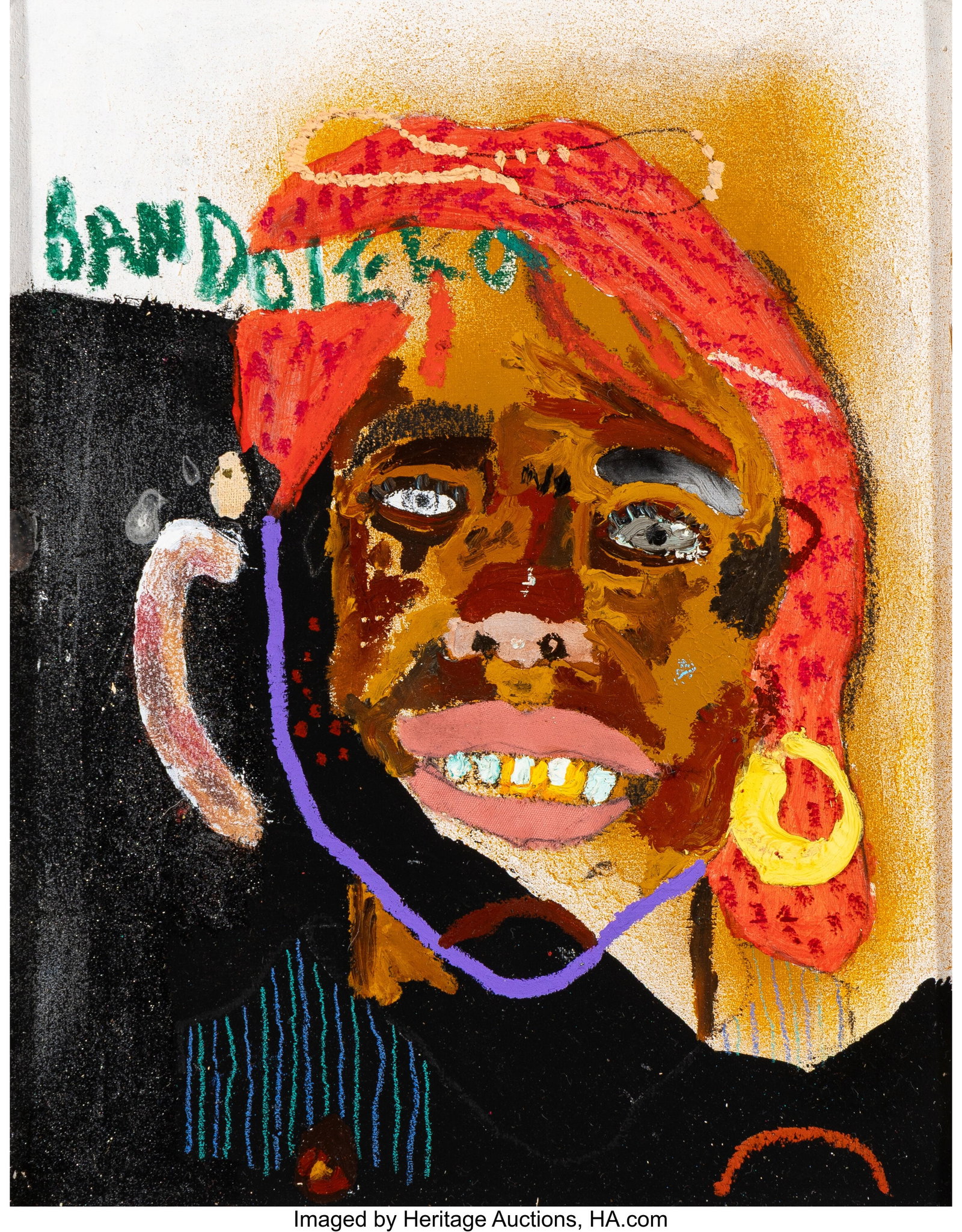 John Rivas (b. 1997) Bandolera Mixed media on ca (1 of 3)