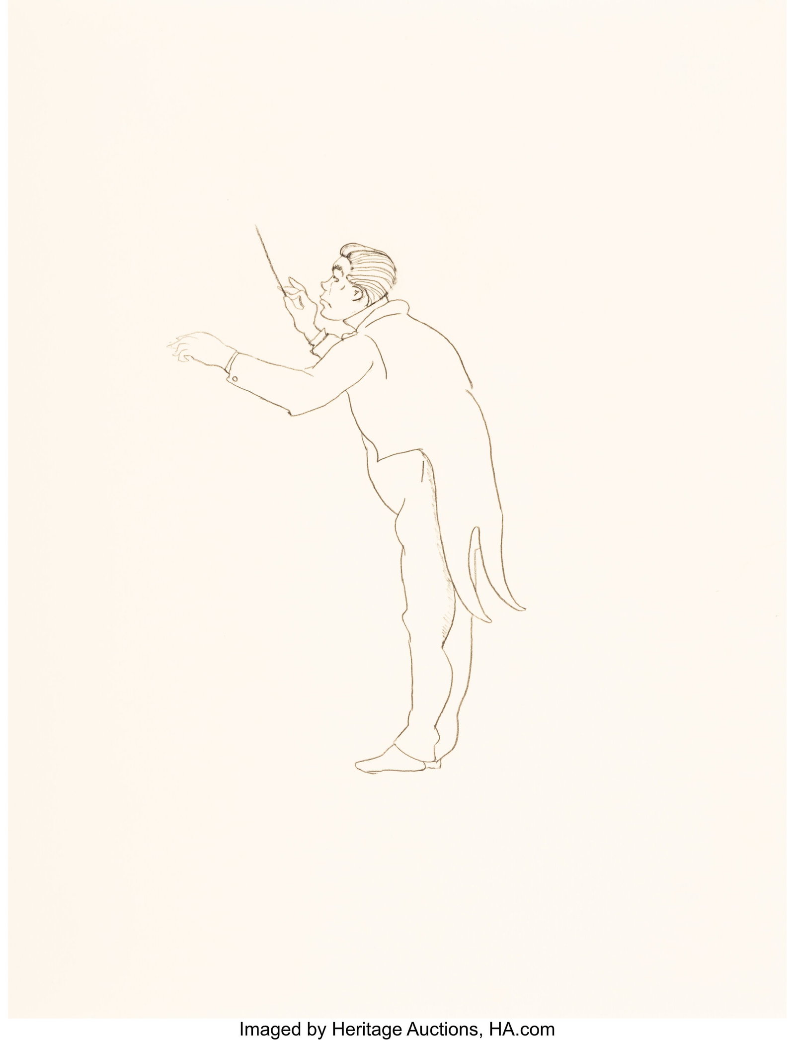 Sam Anderson (b. 1982) Concept Drawing, Stock Co: Sam Anderson (b. 1982) Concept Drawing, Stock Conductor (1), 2019 Pencil on paper 11 x 8-1/2 inches (27.9 x 21.6 cm) (sheet&rpar