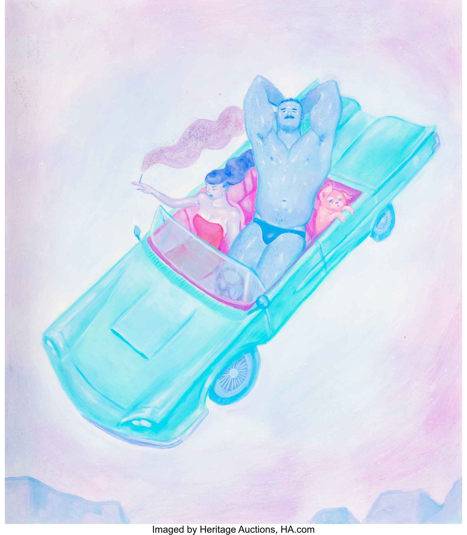 Justin Yoon (b. 1991) Long Weekend, 2019 Acrylic (1 of 2)