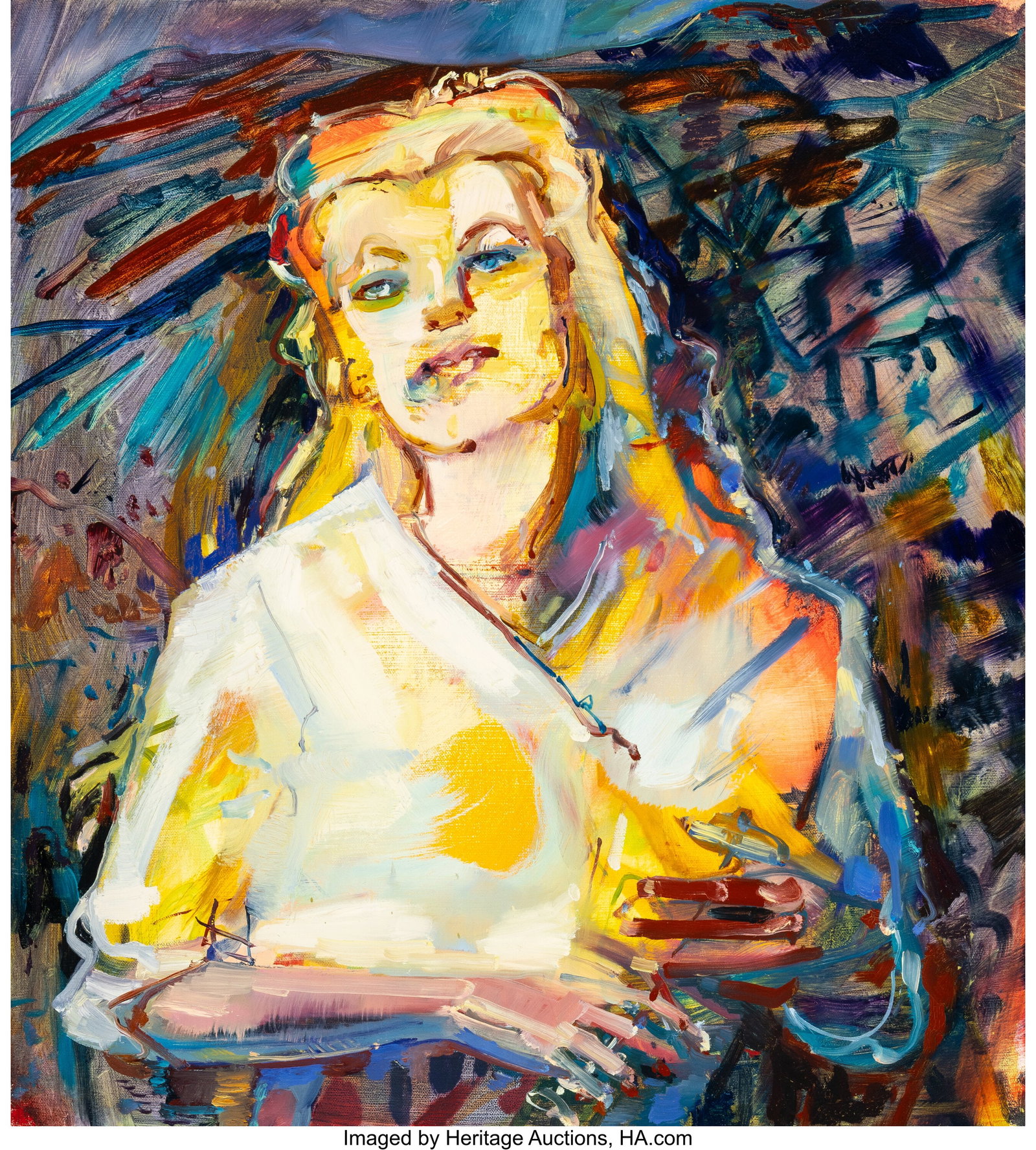 Angela Dufresne (b. 1969) Young Gena-Rifleman, 2