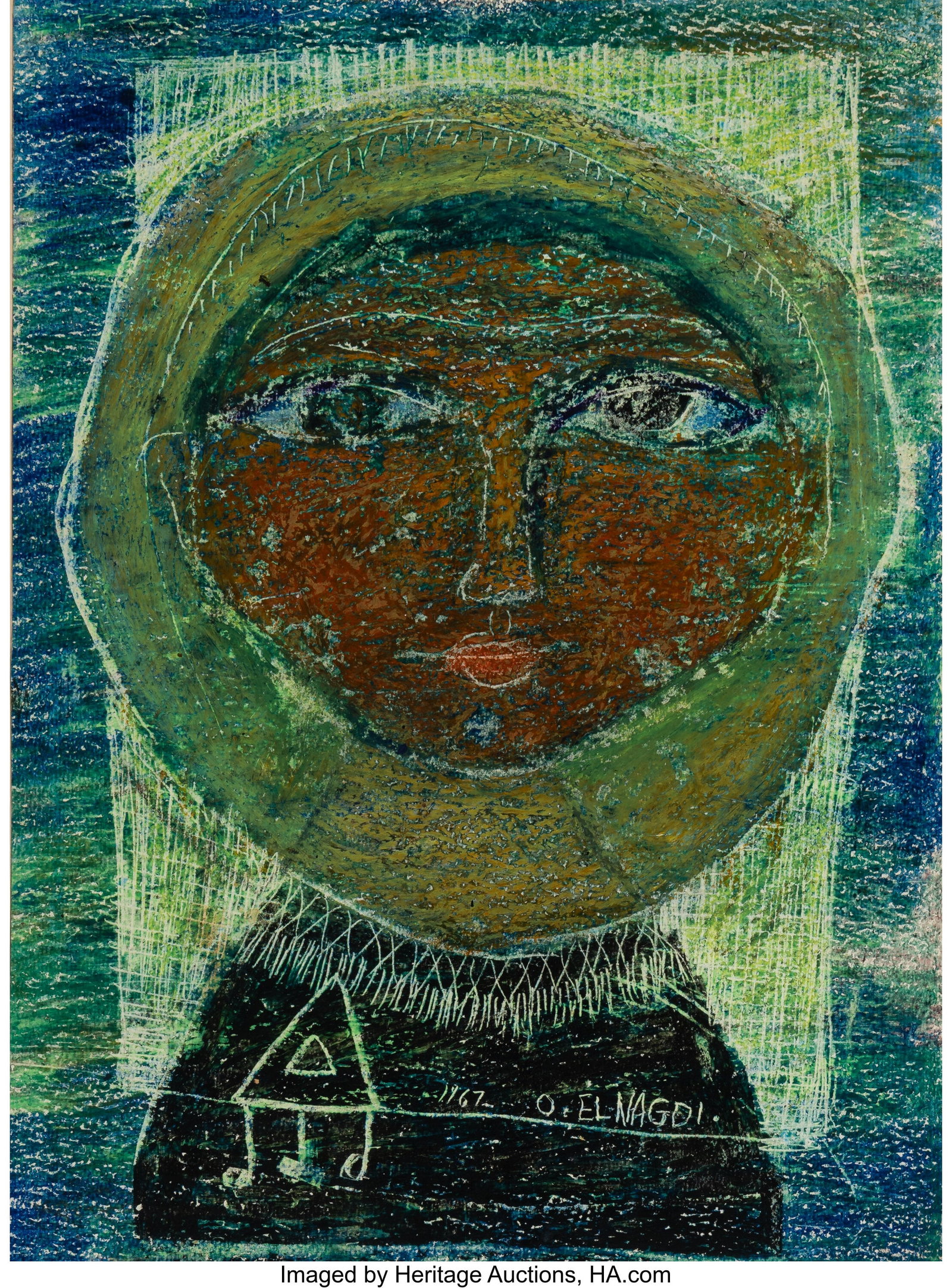 Omar El Nagdi (1931-2019) Untitled, 1967 Mixed m (1 of 2)