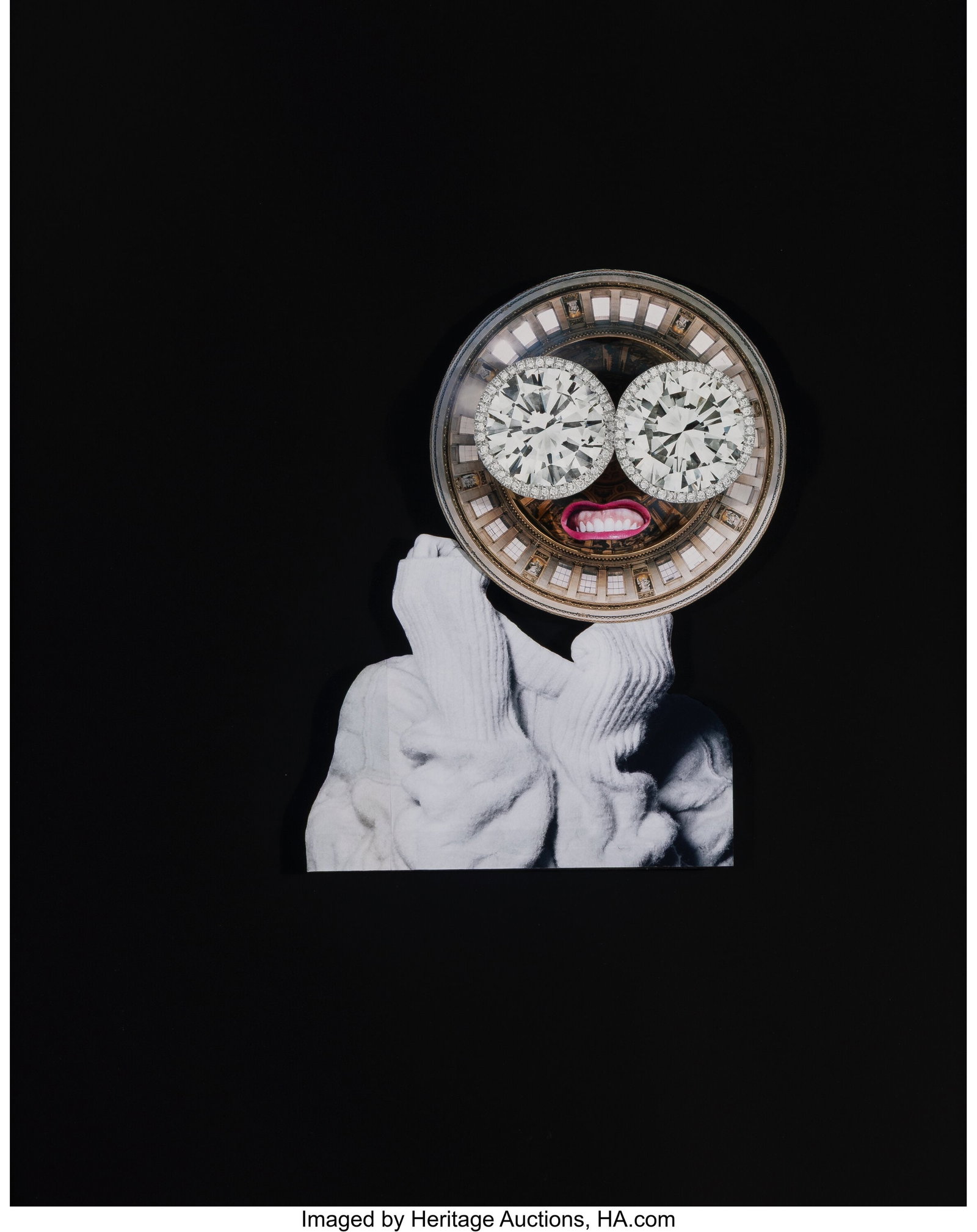 Rashaad Newsome (b. 1979) Ama, 2017 Collage on p: Rashaad Newsome (b. 1979) Ama, 2017 Collage on paper 32 x 28 inches (81.3 x 71.1 cm) (sheet) PROVENANCE: De Buck Gallery, New York&