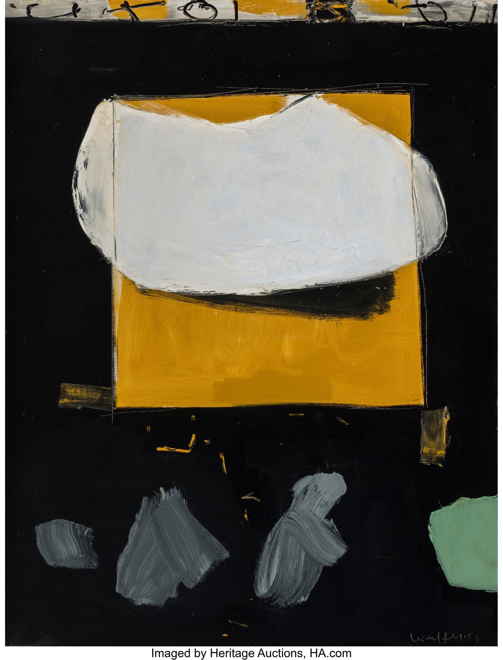 Emerson Woelffer (1914-2003) The Arena, 1959 Oil (1 of 3)