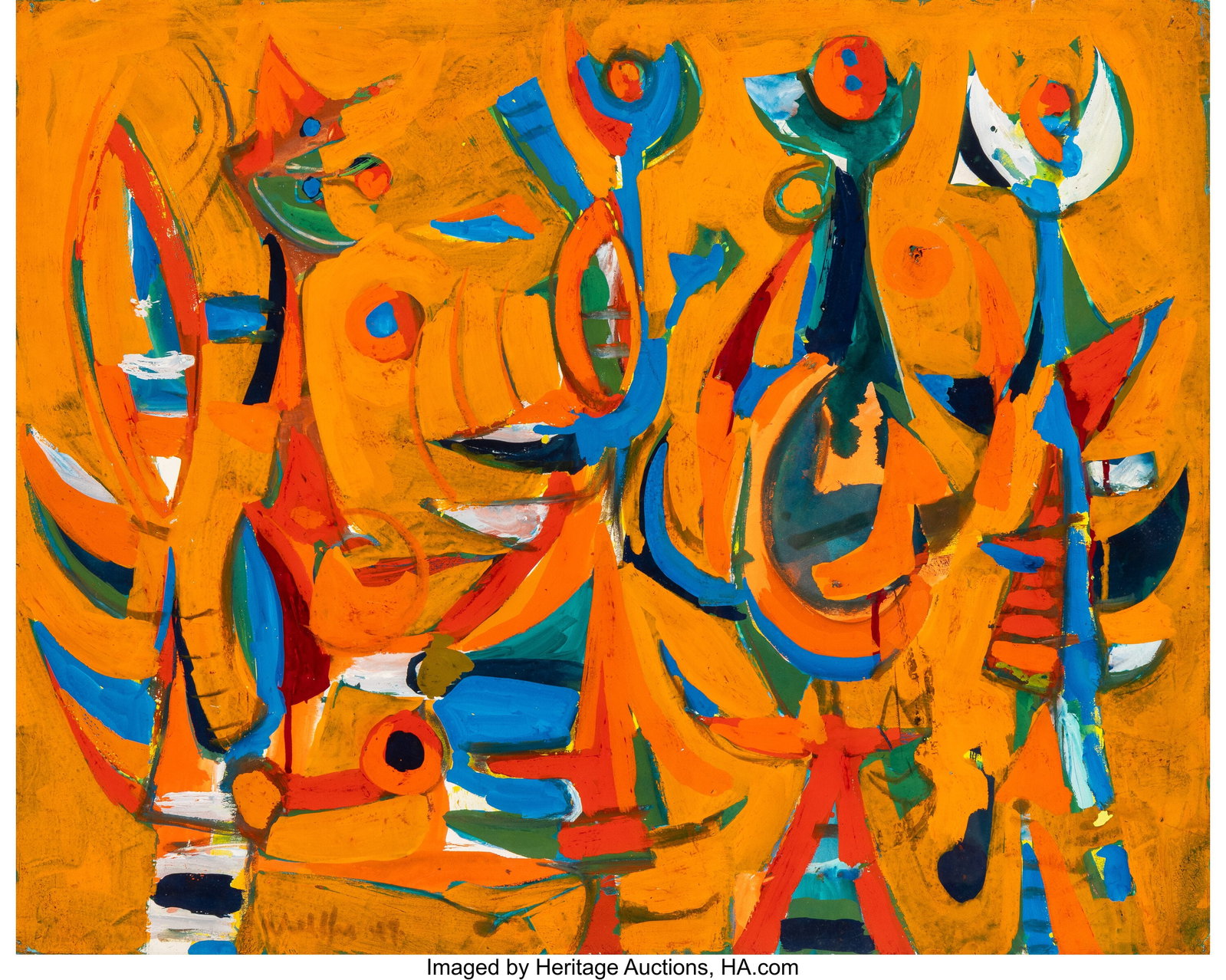 Emerson Woelffer (1914-2003) Untitled, from Buck (1 of 3)