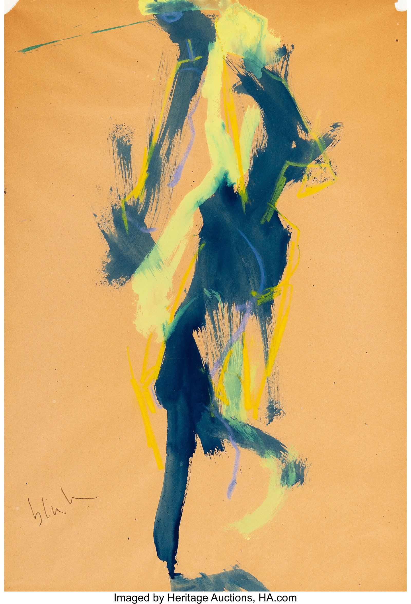 Norman Bluhm (1921-1999) Untitled, circa 1965 In (1 of 2)