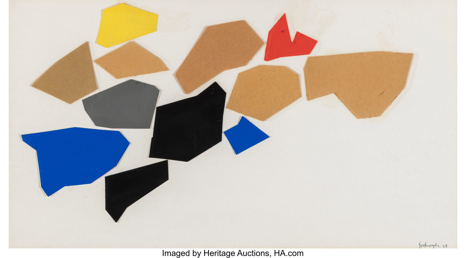 Robert Goodnough (1917-2010) Various shapes, 196 (1 of 3)