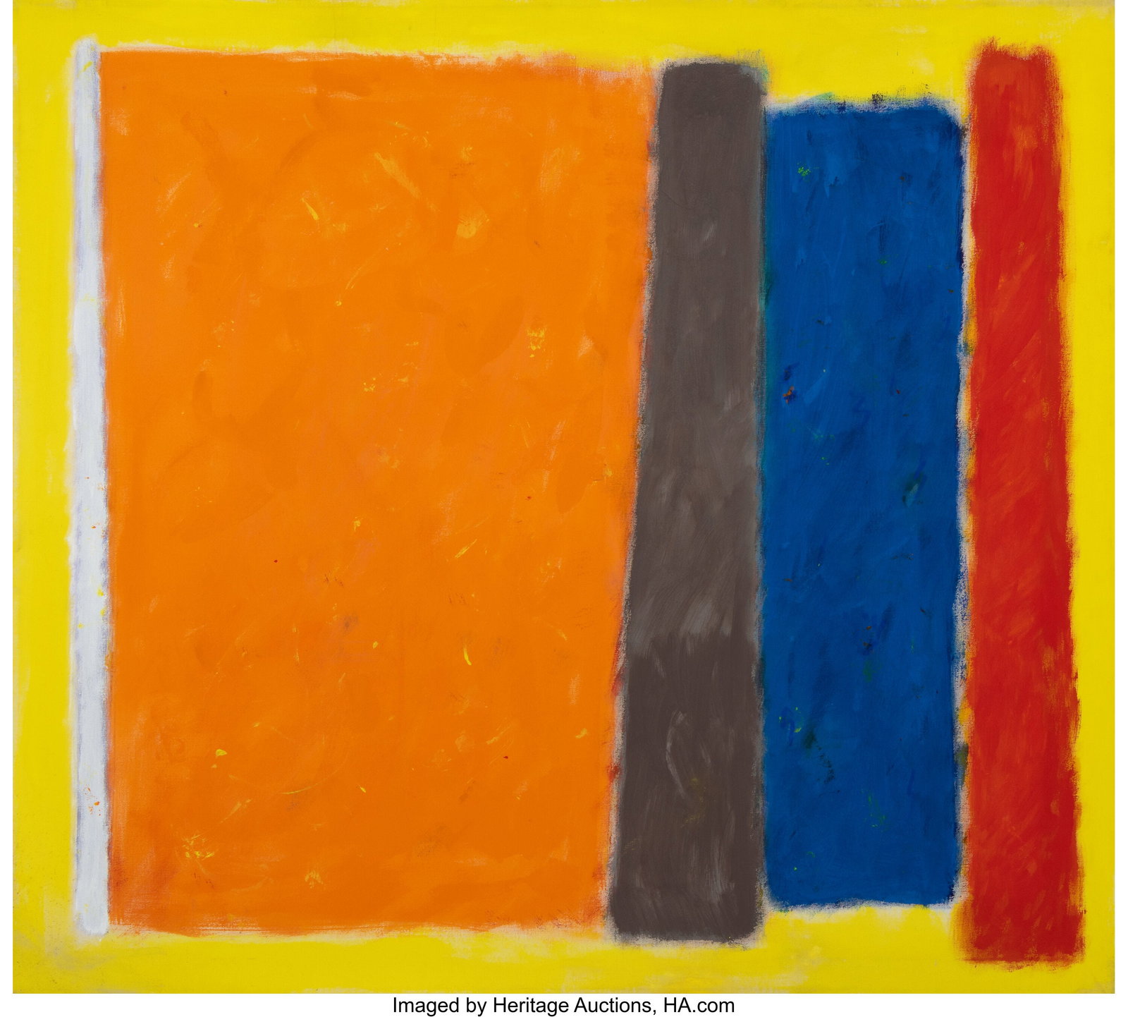 John Opper (1908-1994) Untitled, 1973 Acrylic on: John Opper (1908-1994) Untitled, 1973 Acrylic on canvas 54 x 60 inches (137.2 x 152.4 cm) Signed, dated, and inscribed on the reverse: John Op