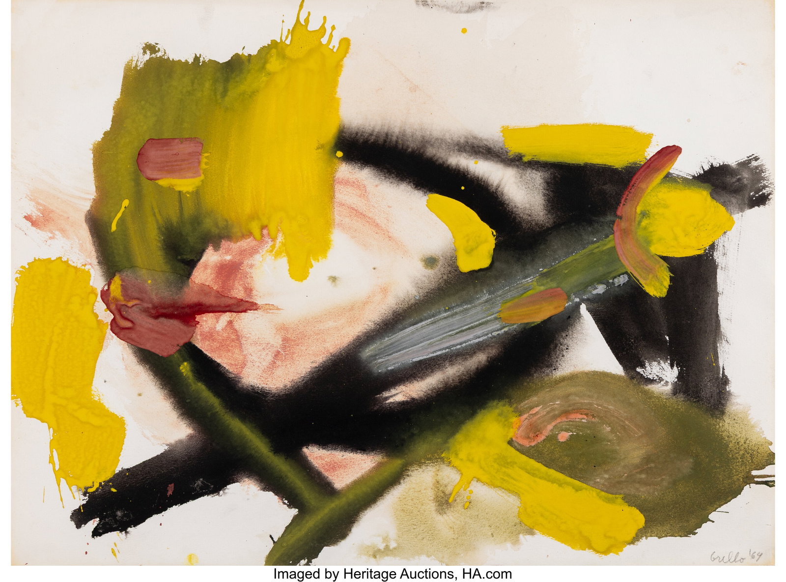 John Grillo (1917-2014) Untitled, 1964 Gouache o (1 of 2)