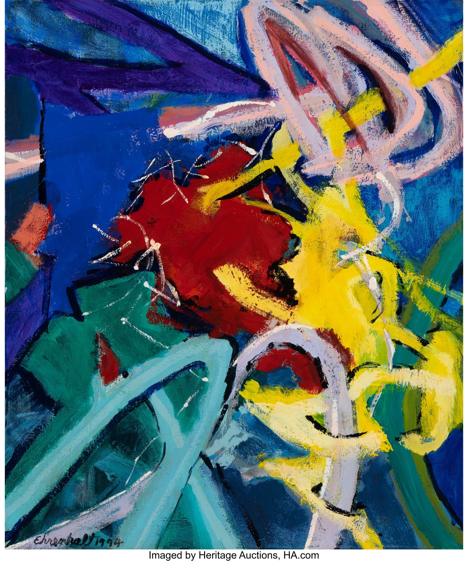 Amaranth Ehrenhalt (1928-2021) SUP, 1994 Oil on : Amaranth Ehrenhalt (1928-2021) SUP, 1994 Oil on canvas 24 x 20 inches (61.0 x 50.8 cm) Signed and dated lower left: Ehrenhalt 1994 Titled and inscribed on