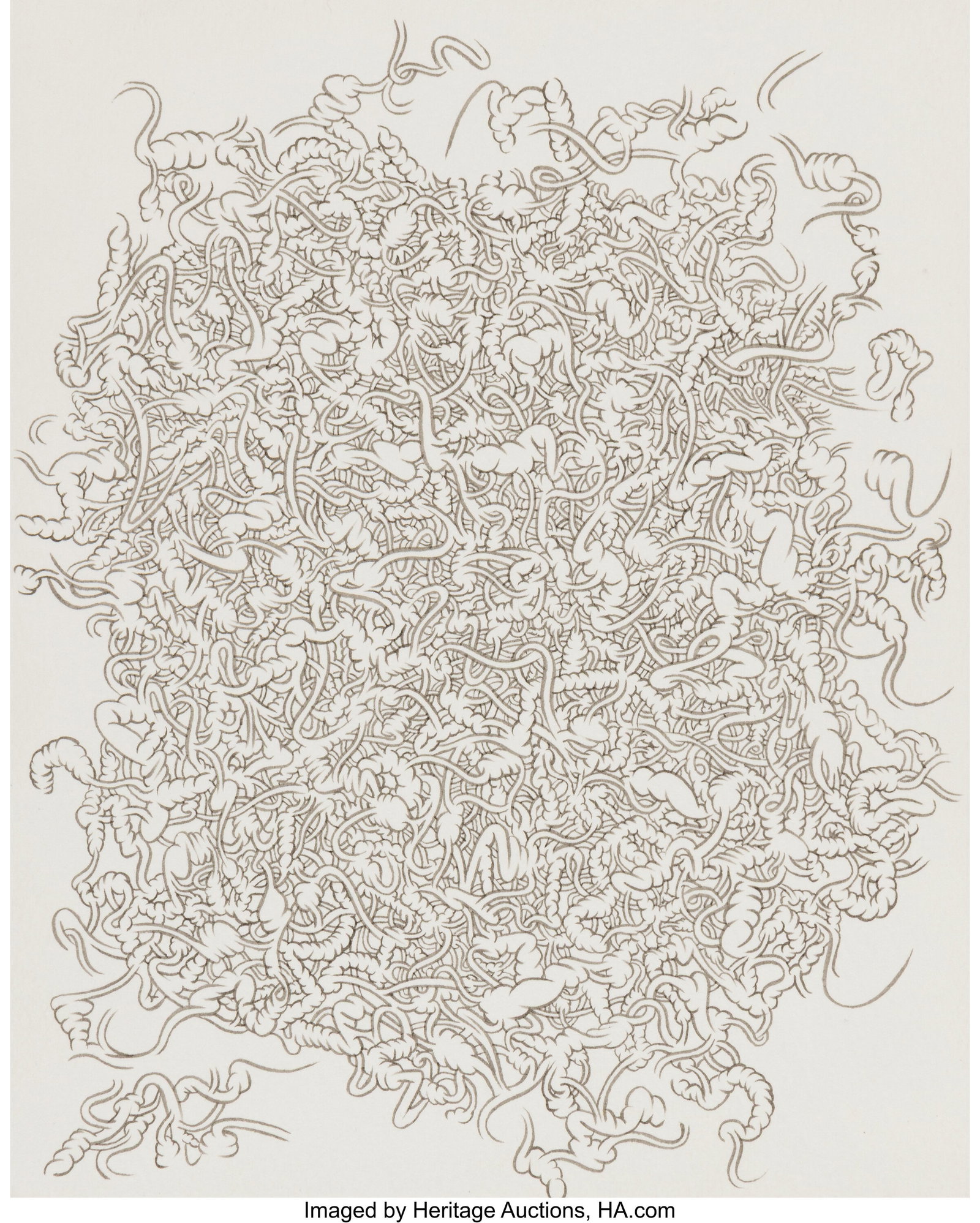 Tomoo Gokita (b. 1969) You, 2005 Ink on paper 7-: Tomoo Gokita (b. 1969) You, 2005 Ink on paper 7-3/4 x 6-1/2 inches (19.7 x 16.5 cm) (sheet) Signed and dated in pencil verso: TG 