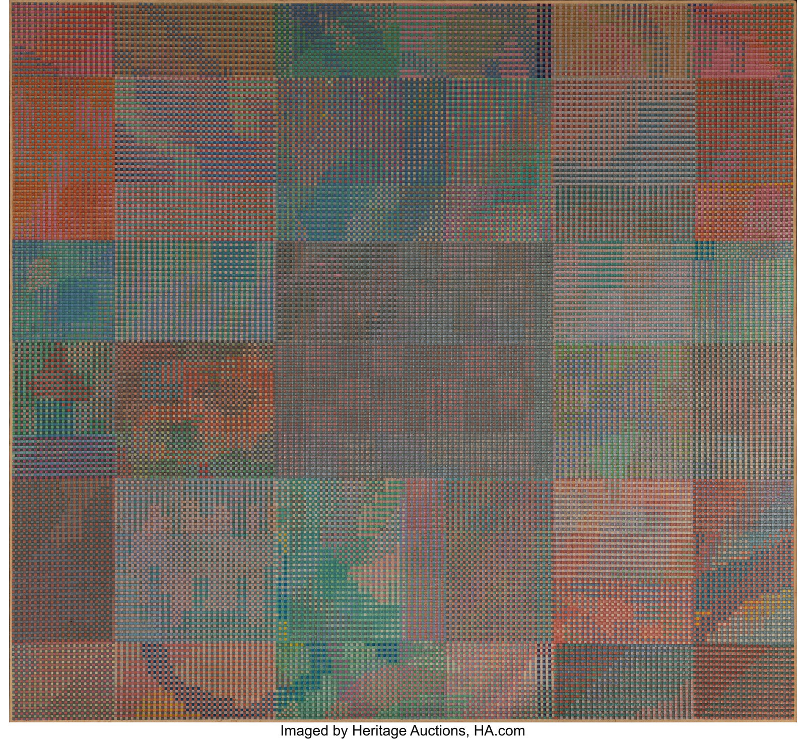 Tony Bechara (1942-2015) Alhambra, 1976-78 Acryl: Tony Bechara (1942-2015) Alhambra, 1976-78 Acrylic on canvas 72 x 66 inches (182.9 x 167.6 cm) Signed, titled, dated and inscribed on the reverse&co