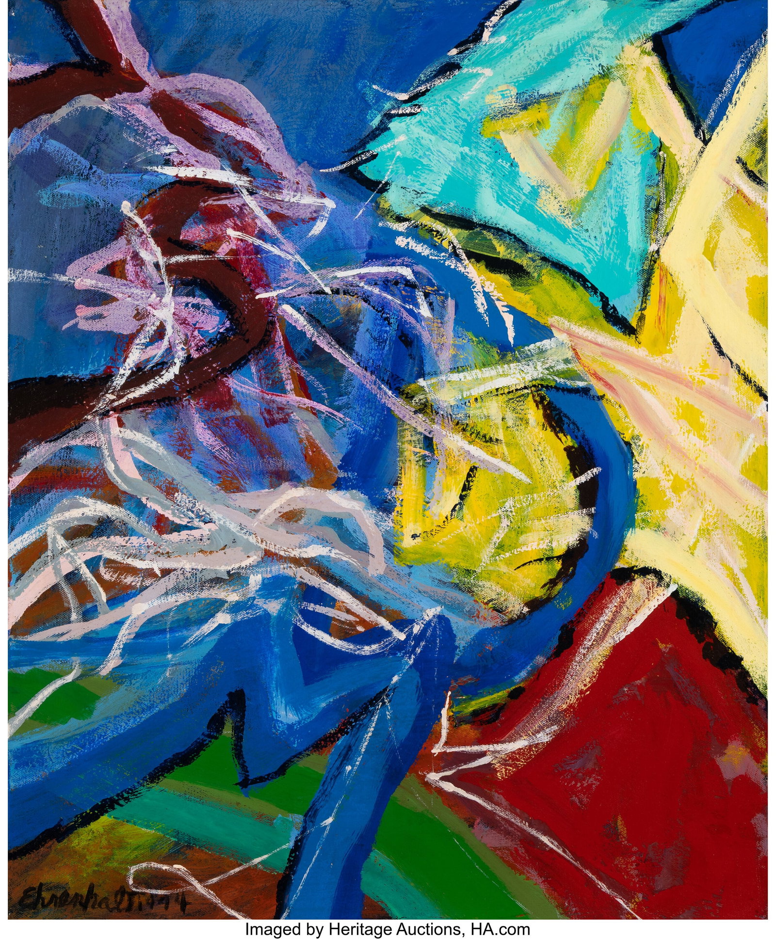 Amaranth Ehrenhalt (1928-2021) SPO, 1994 Oil on : Amaranth Ehrenhalt (1928-2021) SPO, 1994 Oil on canvas 24 x 20 inches (61.0 x 50.8 cm) Signed and dated lower left: Ehrenhalt 1994 Titled and inscribed on