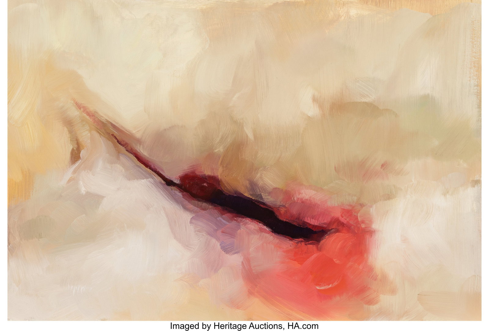 Emily Eveleth (b. 1960) Hole #3, 2005 Oil on pan: Emily Eveleth (b. 1960) Hole #3, 2005 Oil on panel 17 x 25 inches (43.2 x 63.5 cm) Signed, titled, dated, and inscribed on the reve
