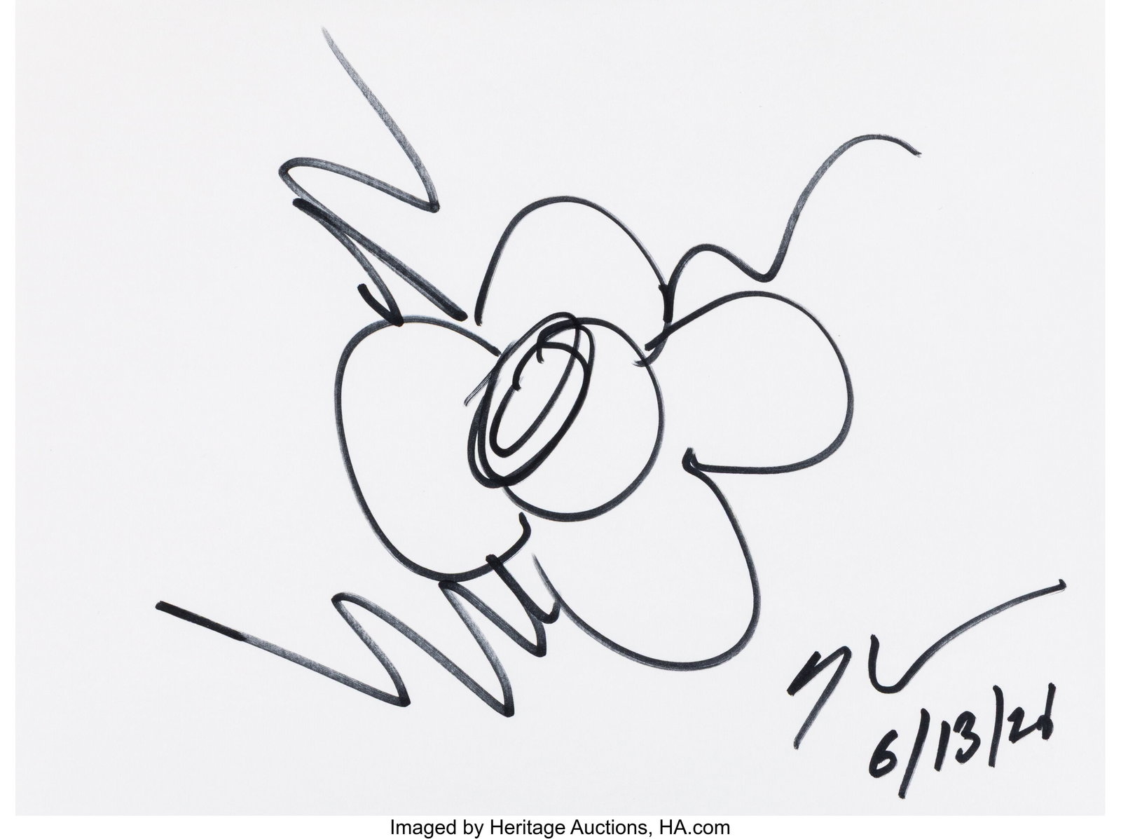 Jeff Koons (b. 1955) Untitled, 2026 Ink on wove  (1 of 2)