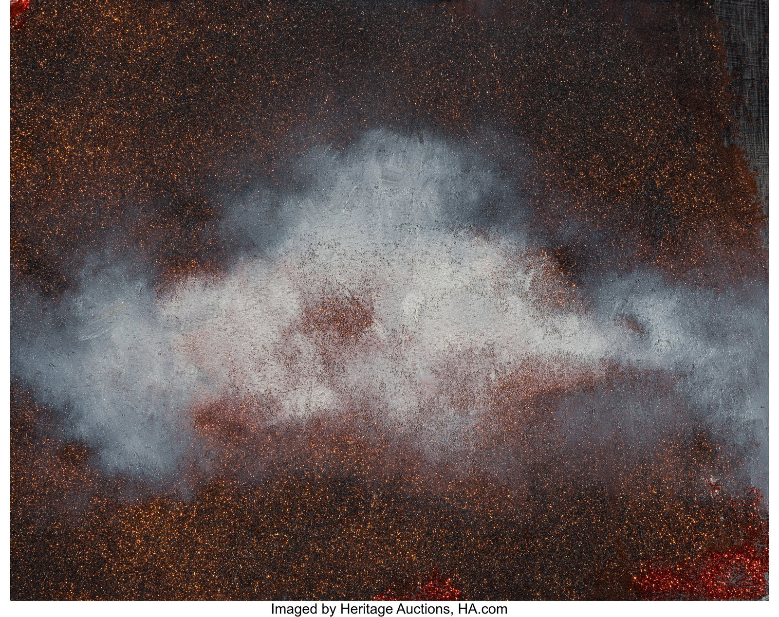 Resa Blatman (b. 1959) Russet Cloud #3, 2022 Oil: Resa Blatman (b. 1959) Russet Cloud #3, 2022 Oil and glitter on aluminum 8 x 10 inches (20.3 x 25.4 cm) Signed, titled, dated, and 