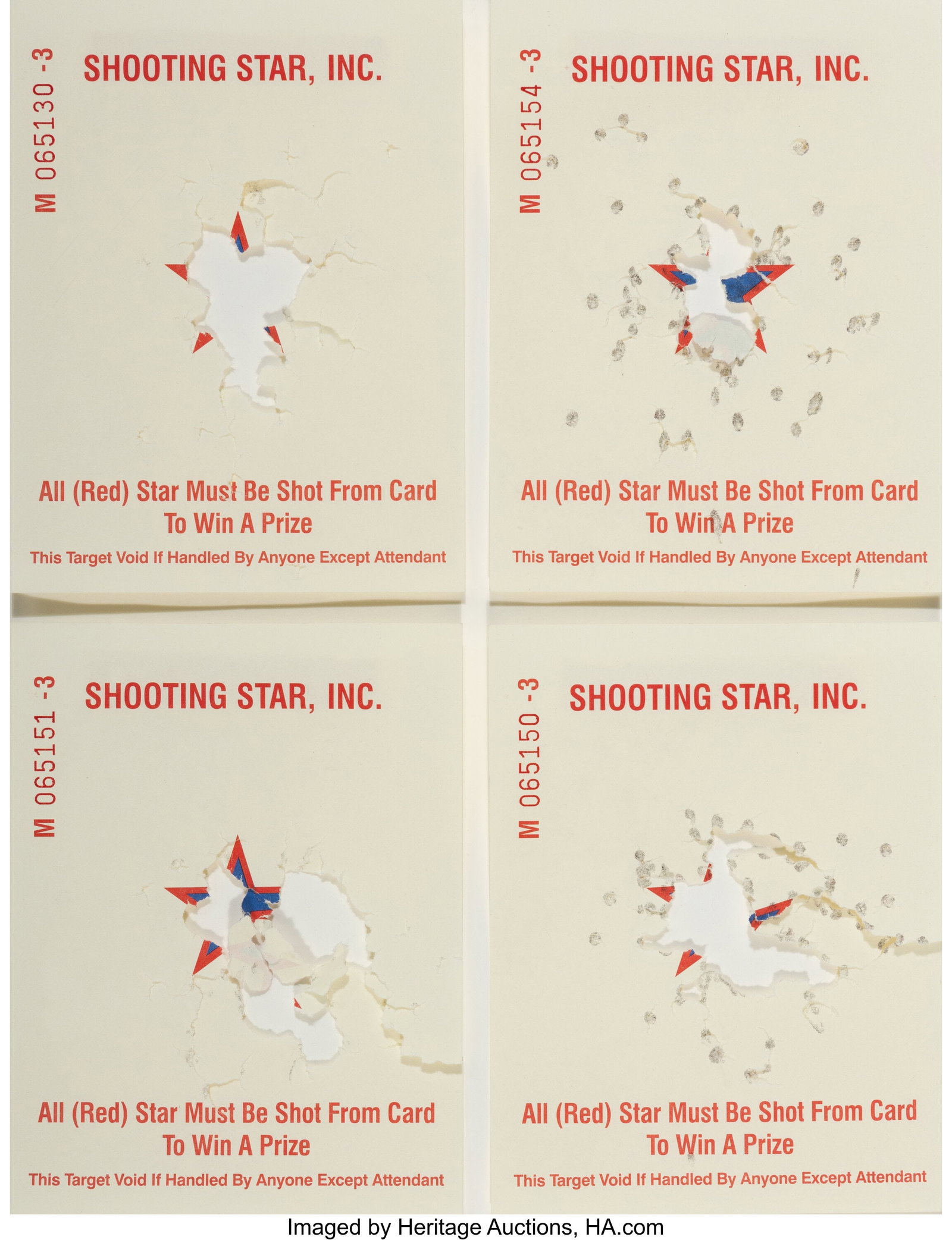 Lucien Smith (b. 1989) Shooting Stars 006, 2013 : Lucien Smith (b. 1989) Shooting Stars 006, 2013 Recycled shooting target sheets 11-3/8 x 8-3/4 inches (28.9 x 22.2 cm) (overall image) 