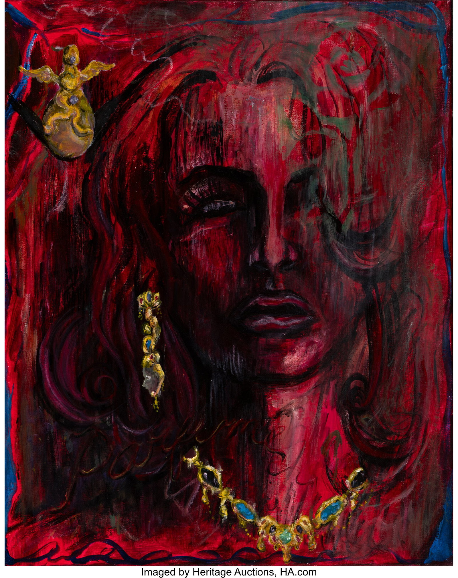 Eden Seifu (b. 1996) Parfum, 2021 Acrylic on can (1 of 2)