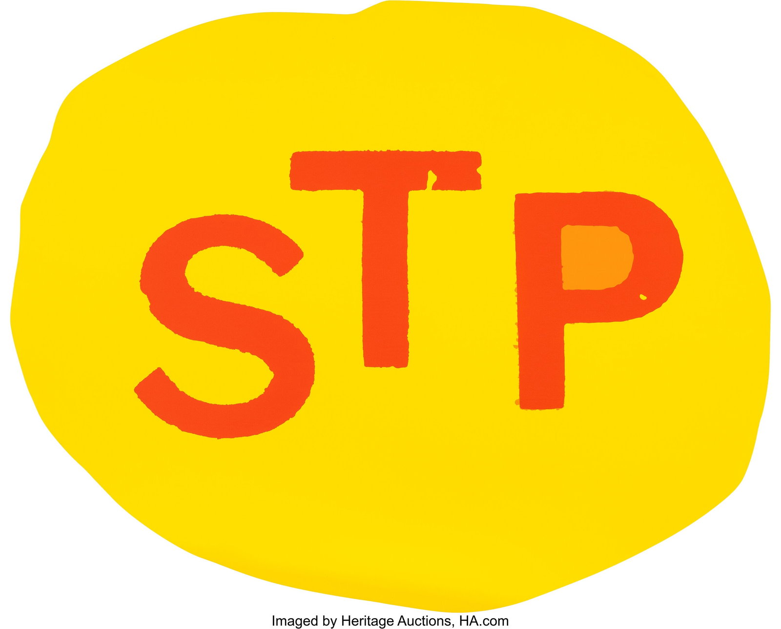 Lucien Smith (b. 1989) STP, 2013 Enamel on canva: Lucien Smith (b. 1989) STP, 2013 Enamel on canvas 55 x 45-1/2 inches (139.7 x 115.6 cm) Signed, dated, and inscribed on reverse: He
