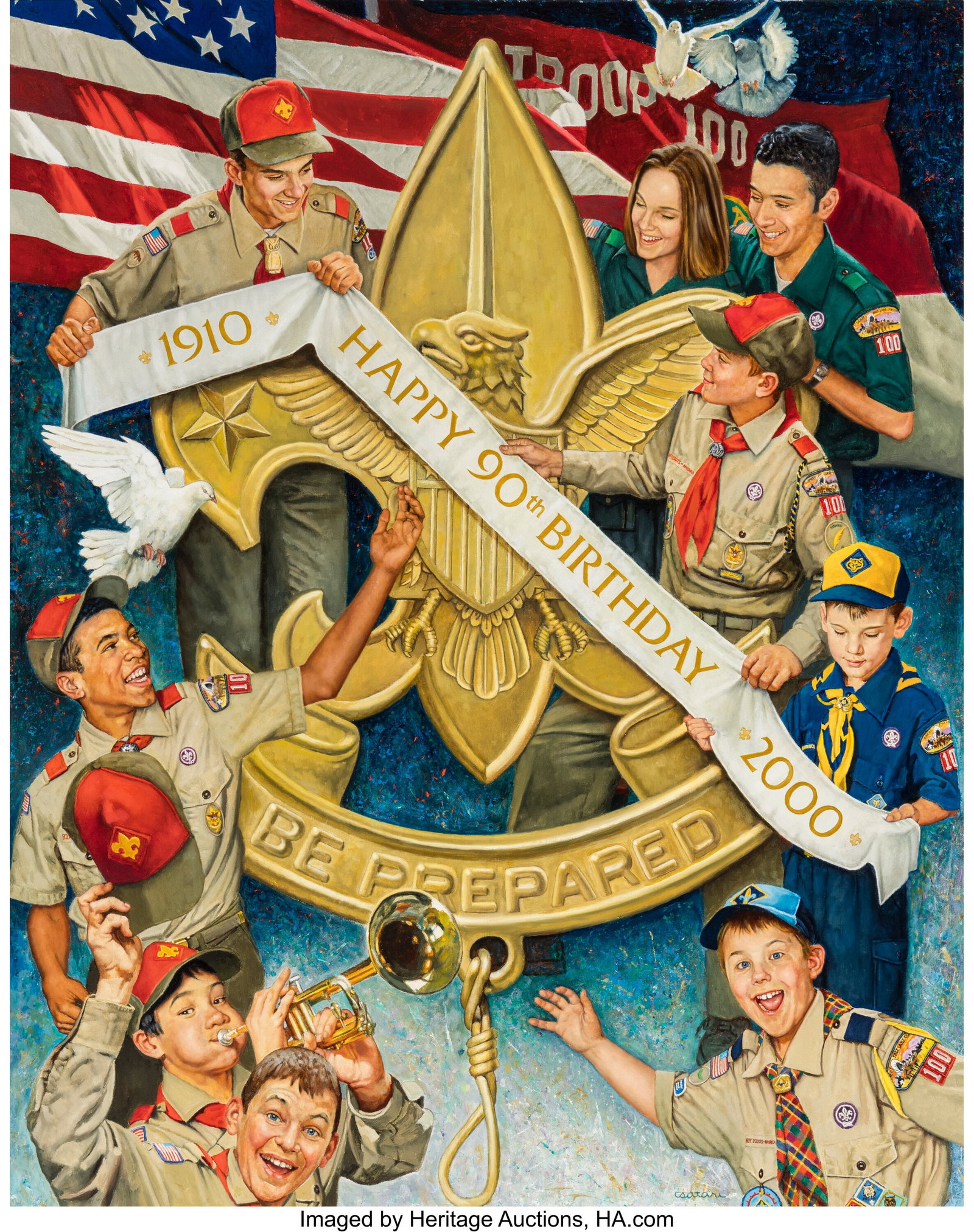 Joseph Csatari (American, 1929-2025) Happy 90th