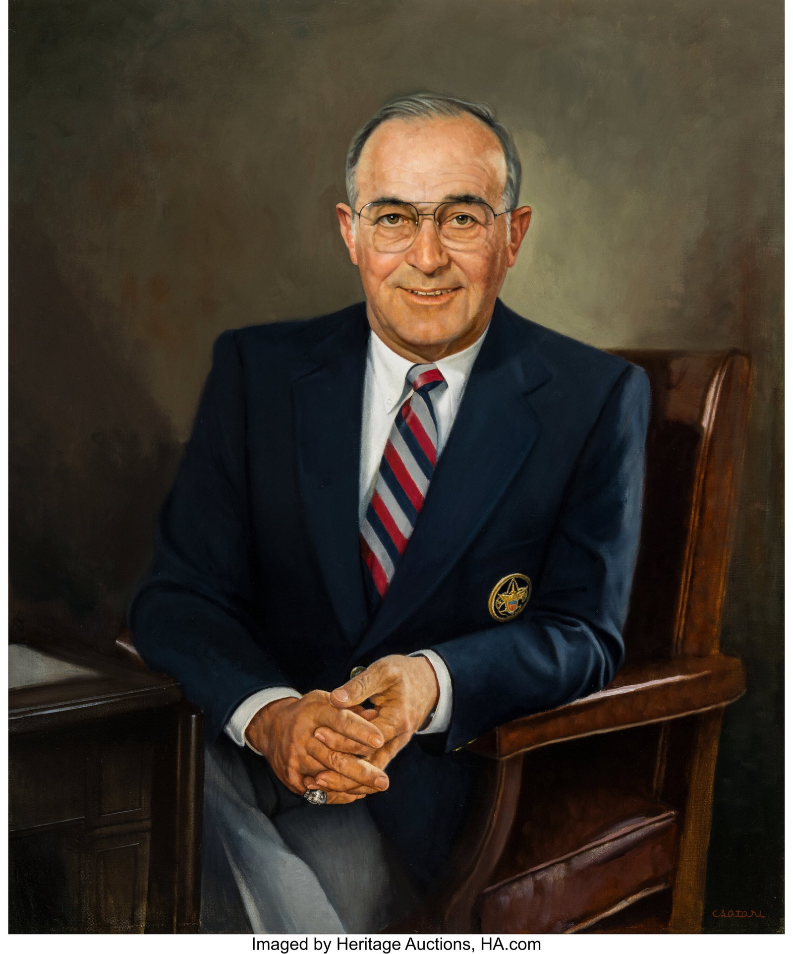 Joseph Csatari (American, 1929-2025) Portrait of